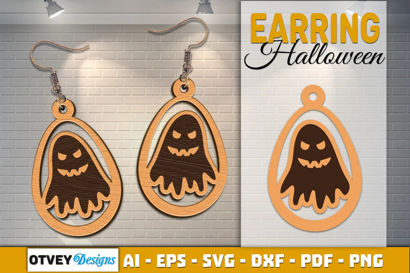 Earring Halloween Lasercut SVG Bundle - CraftNest - Digital Crafting and Art