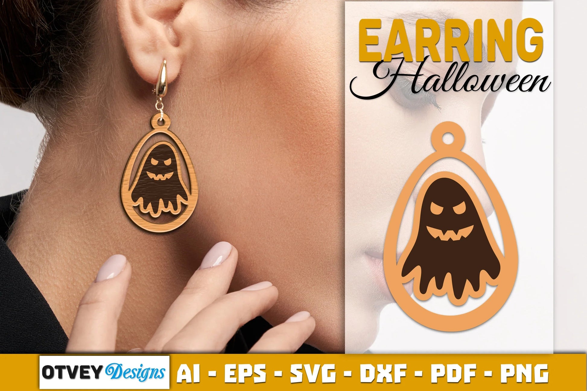 Earring Halloween Lasercut SVG Bundle - CraftNest - Digital Crafting and Art