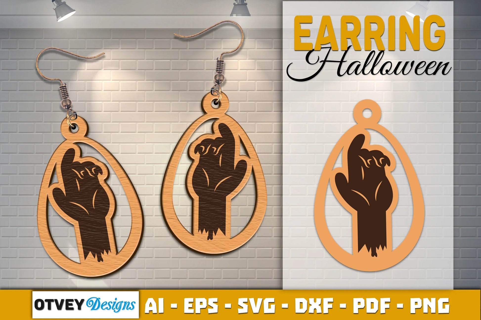 Earring Halloween Lasercut SVG Bundle - CraftNest - Digital Crafting and Art