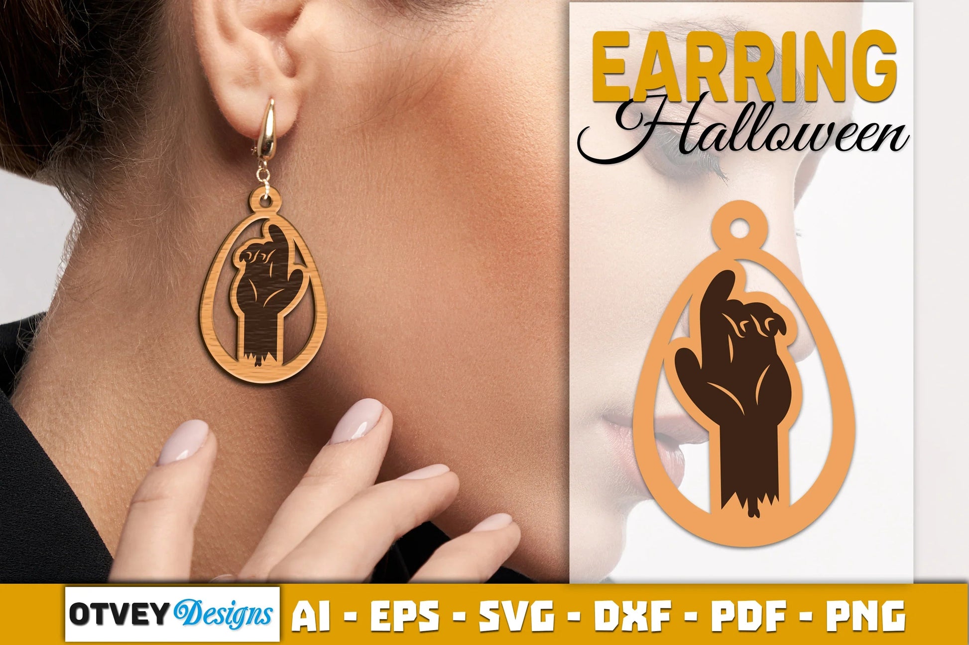 Earring Halloween Lasercut SVG Bundle - CraftNest - Digital Crafting and Art
