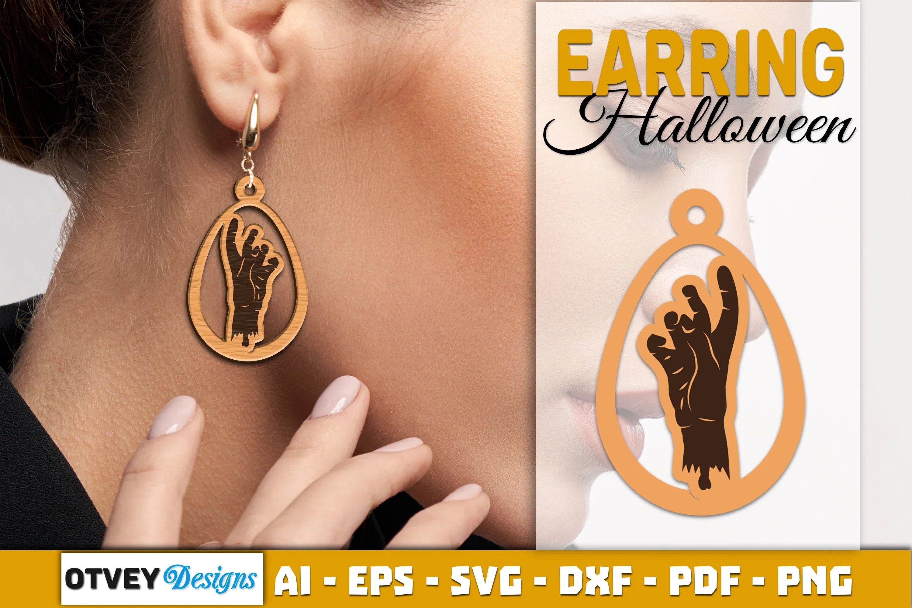 Earring Halloween Lasercut SVG Bundle - CraftNest - Digital Crafting and Art
