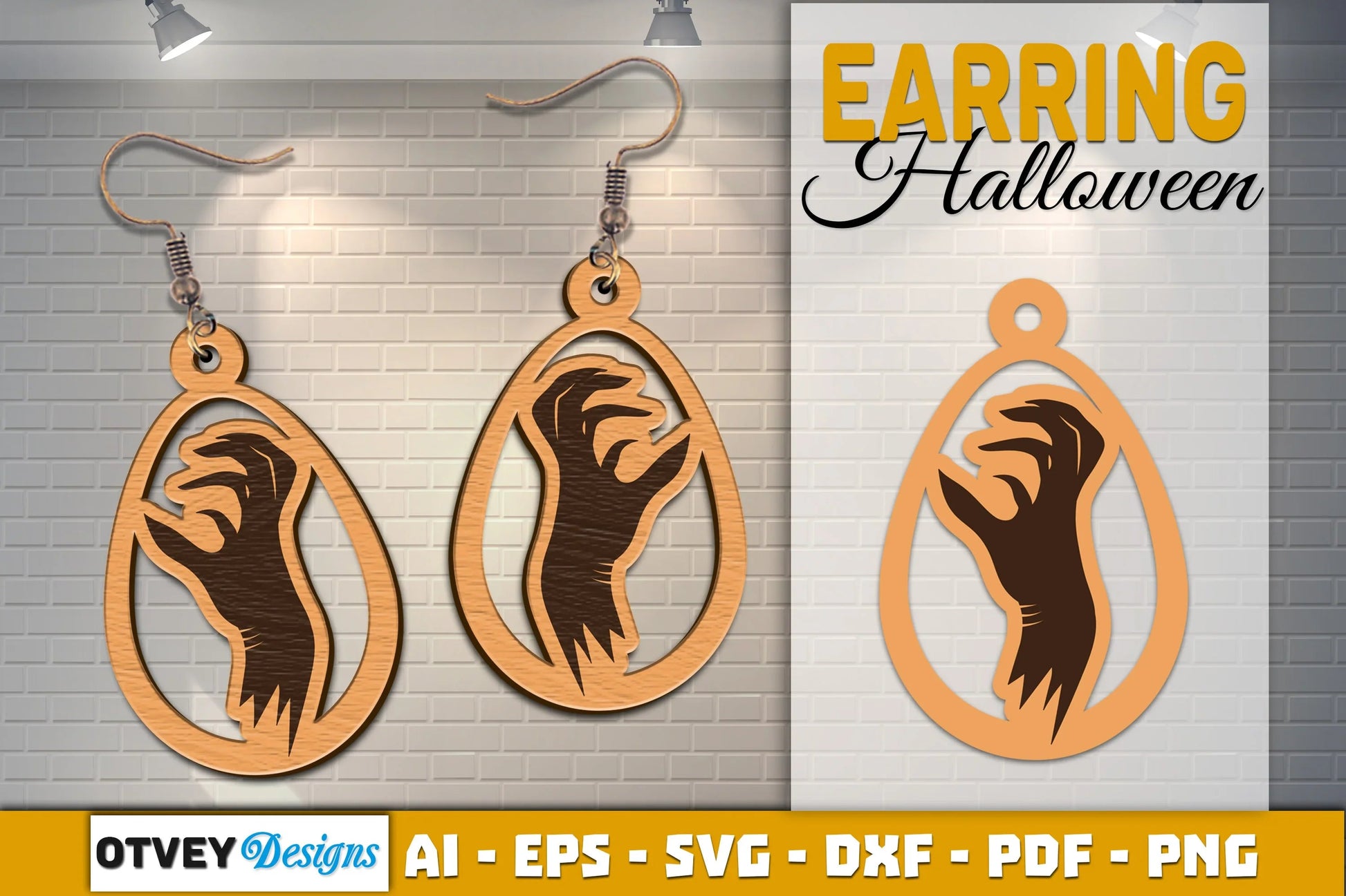 Earring Halloween Lasercut SVG Bundle - CraftNest - Digital Crafting and Art