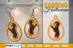 Earring Halloween Lasercut SVG Bundle - CraftNest - Digital Crafting and Art