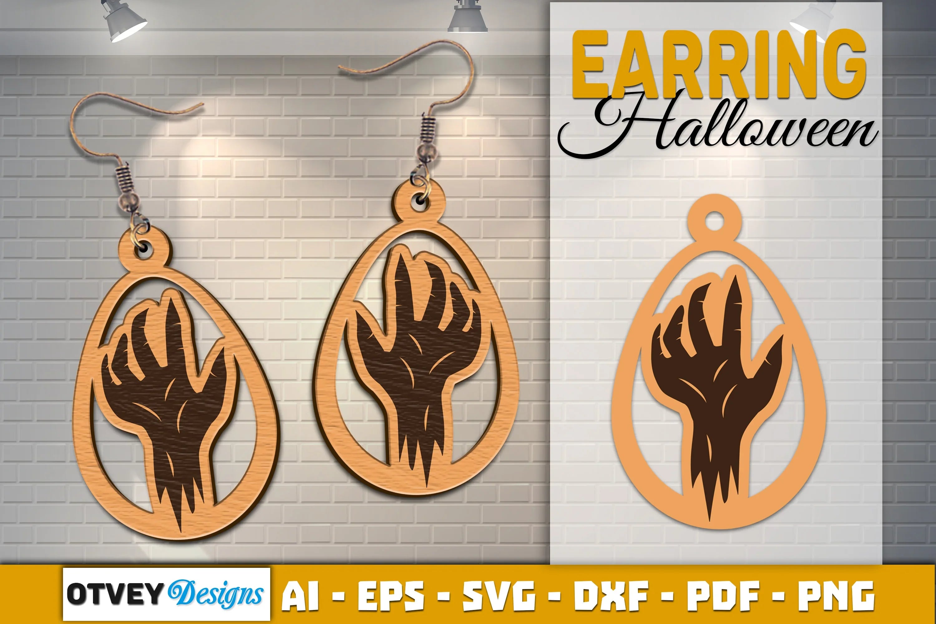 Earring Halloween Lasercut SVG Bundle - CraftNest - Digital Crafting and Art