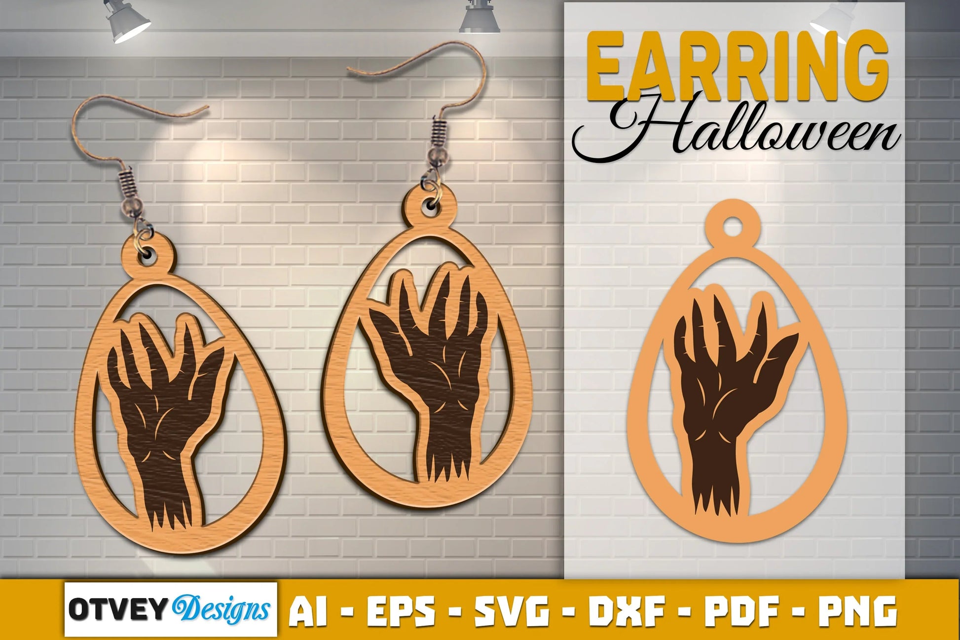 Earring Halloween Lasercut SVG Bundle - CraftNest - Digital Crafting and Art