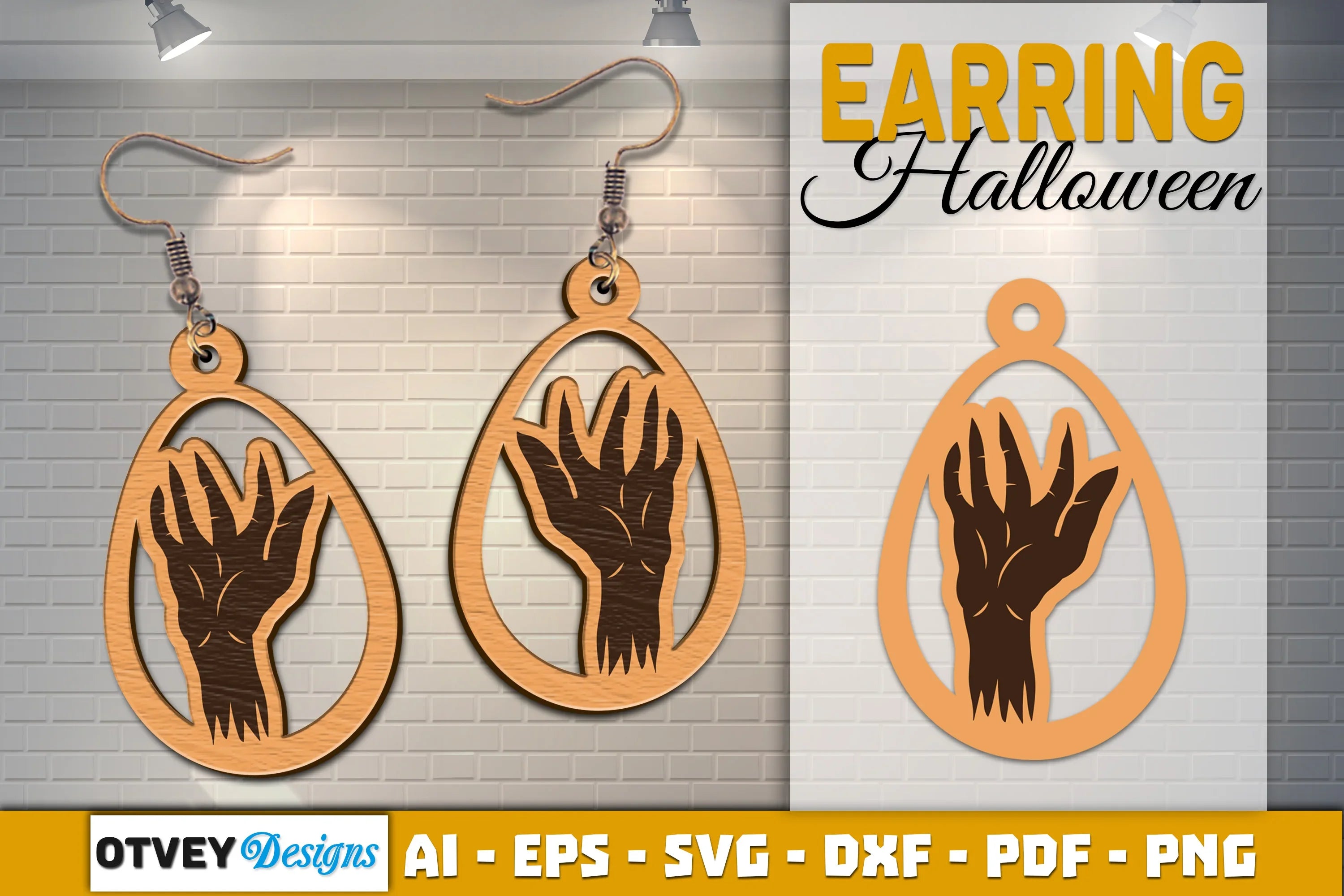 Earring Halloween Lasercut SVG Bundle - CraftNest - Digital Crafting and Art
