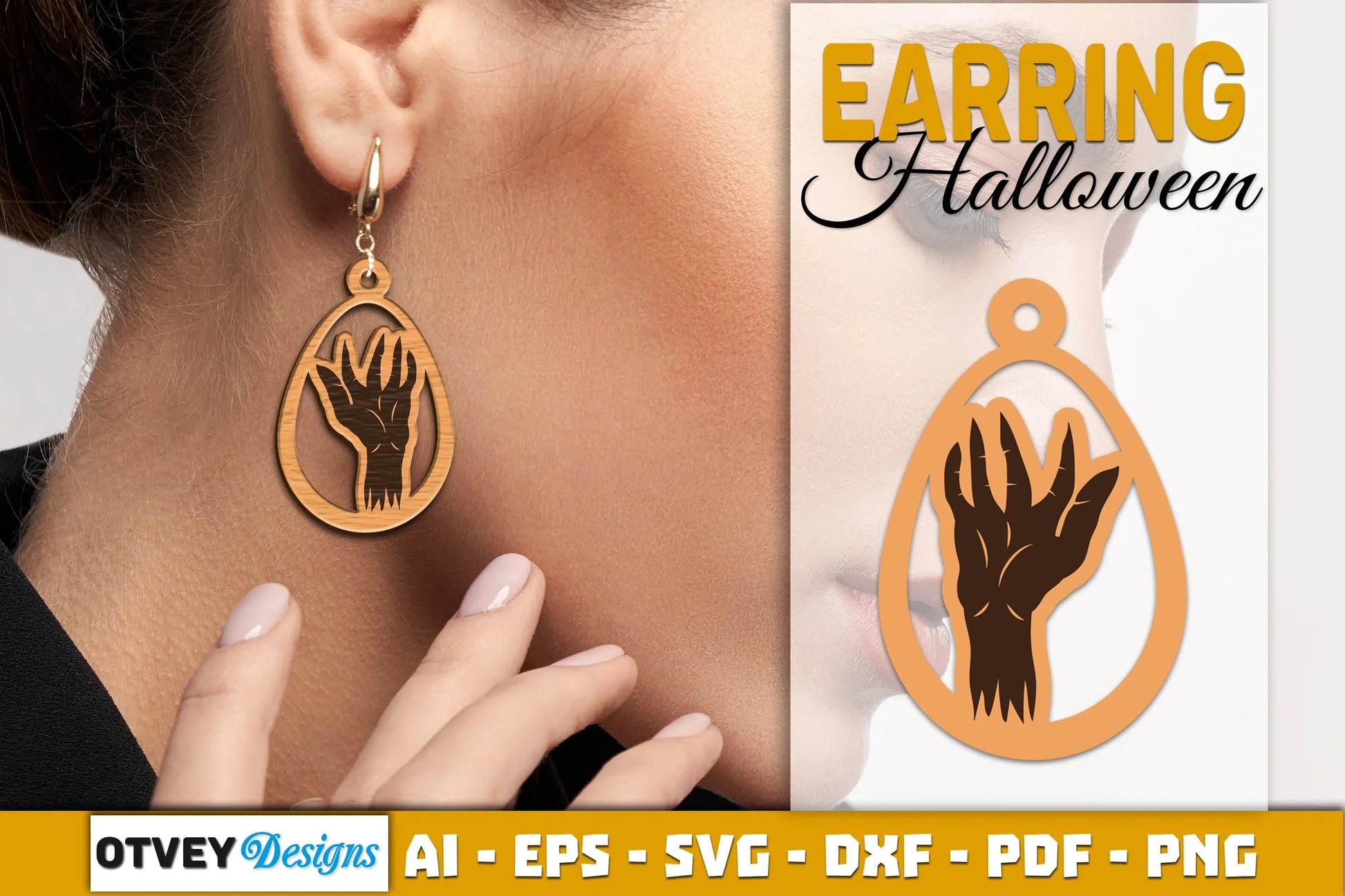 Earring Halloween Lasercut SVG Bundle - CraftNest - Digital Crafting and Art