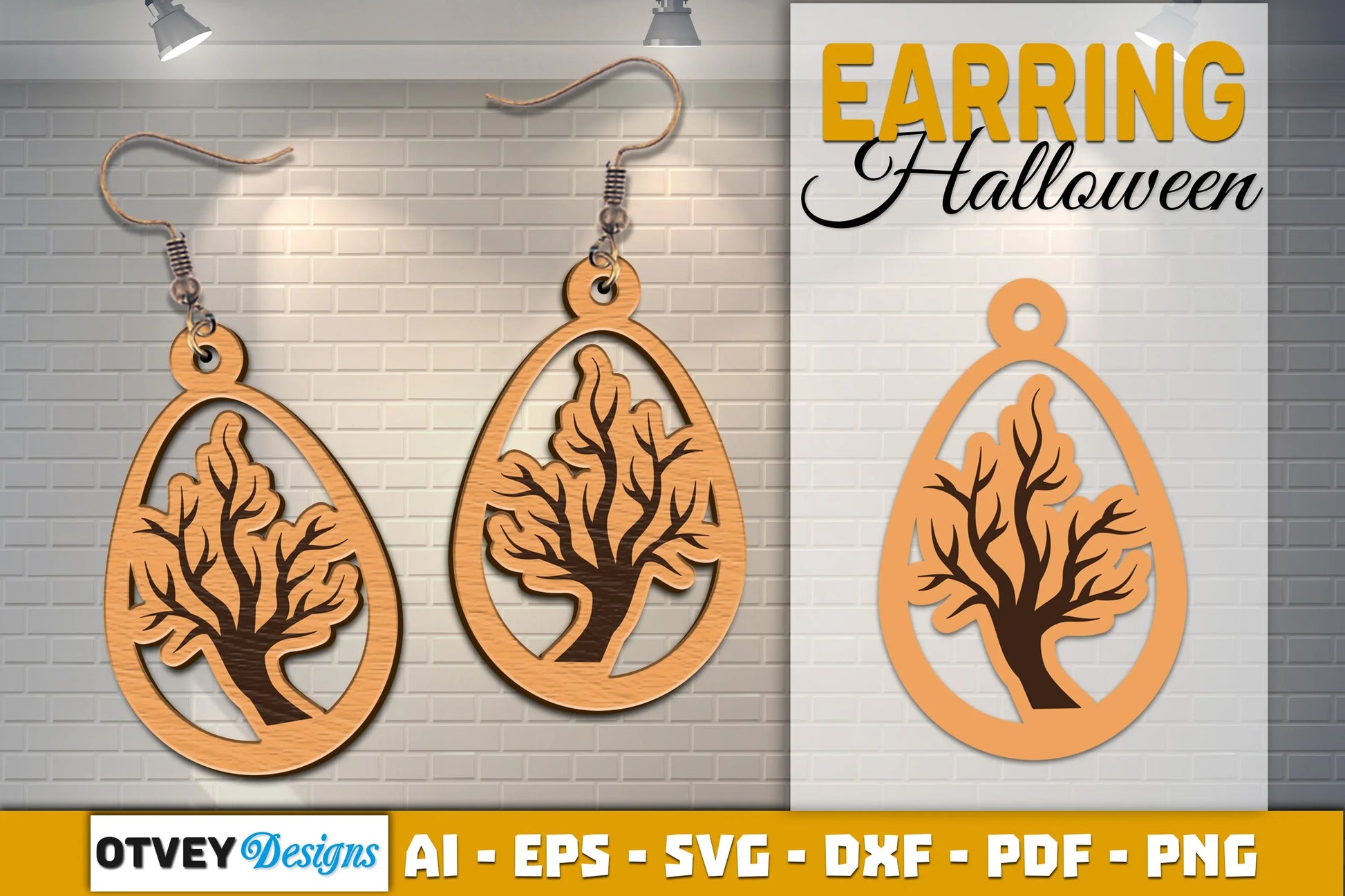 Earring Halloween Lasercut SVG Bundle - CraftNest - Digital Crafting and Art