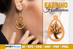 Earring Halloween Lasercut SVG Bundle - CraftNest - Digital Crafting and Art