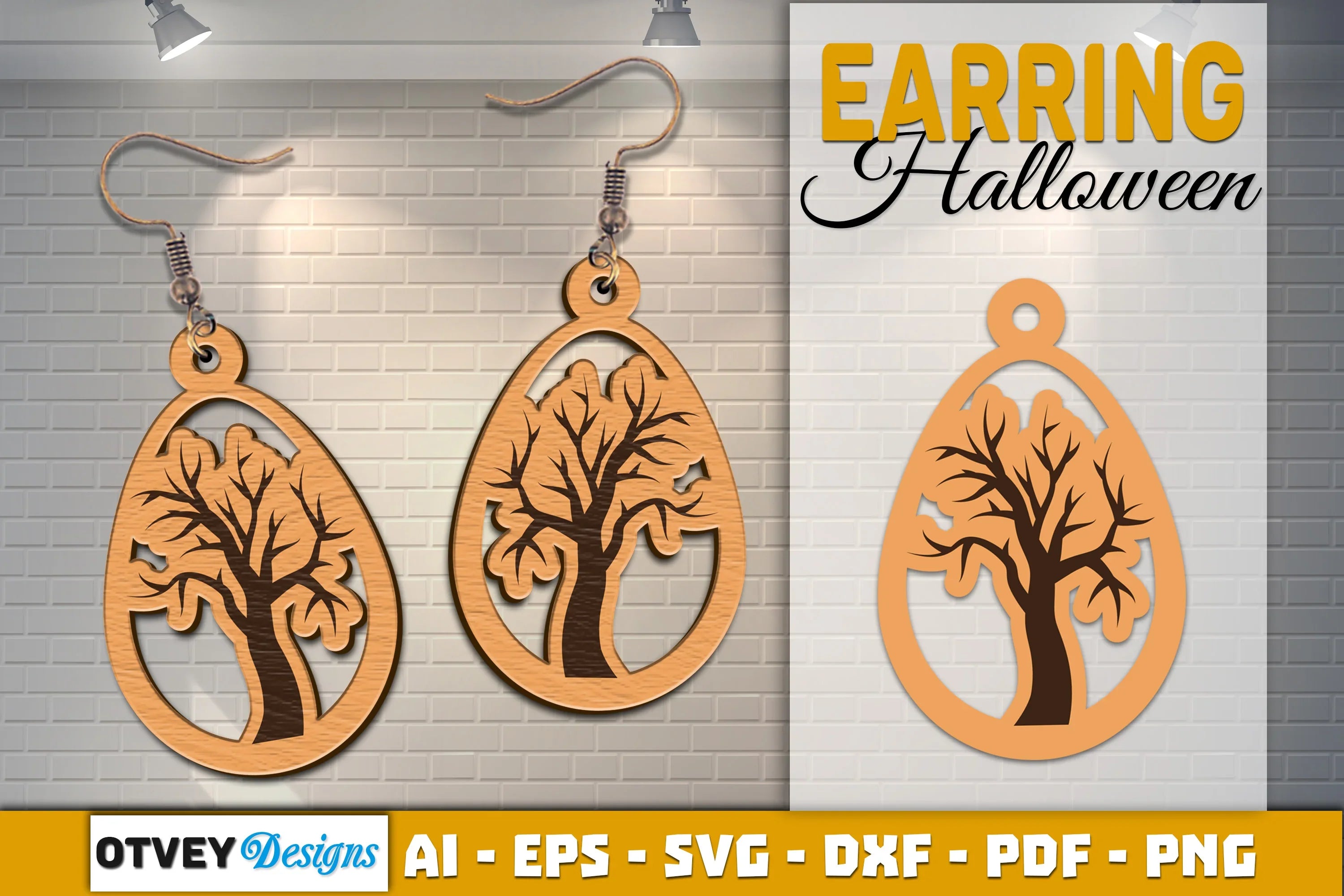 Earring Halloween Lasercut SVG Bundle - CraftNest - Digital Crafting and Art