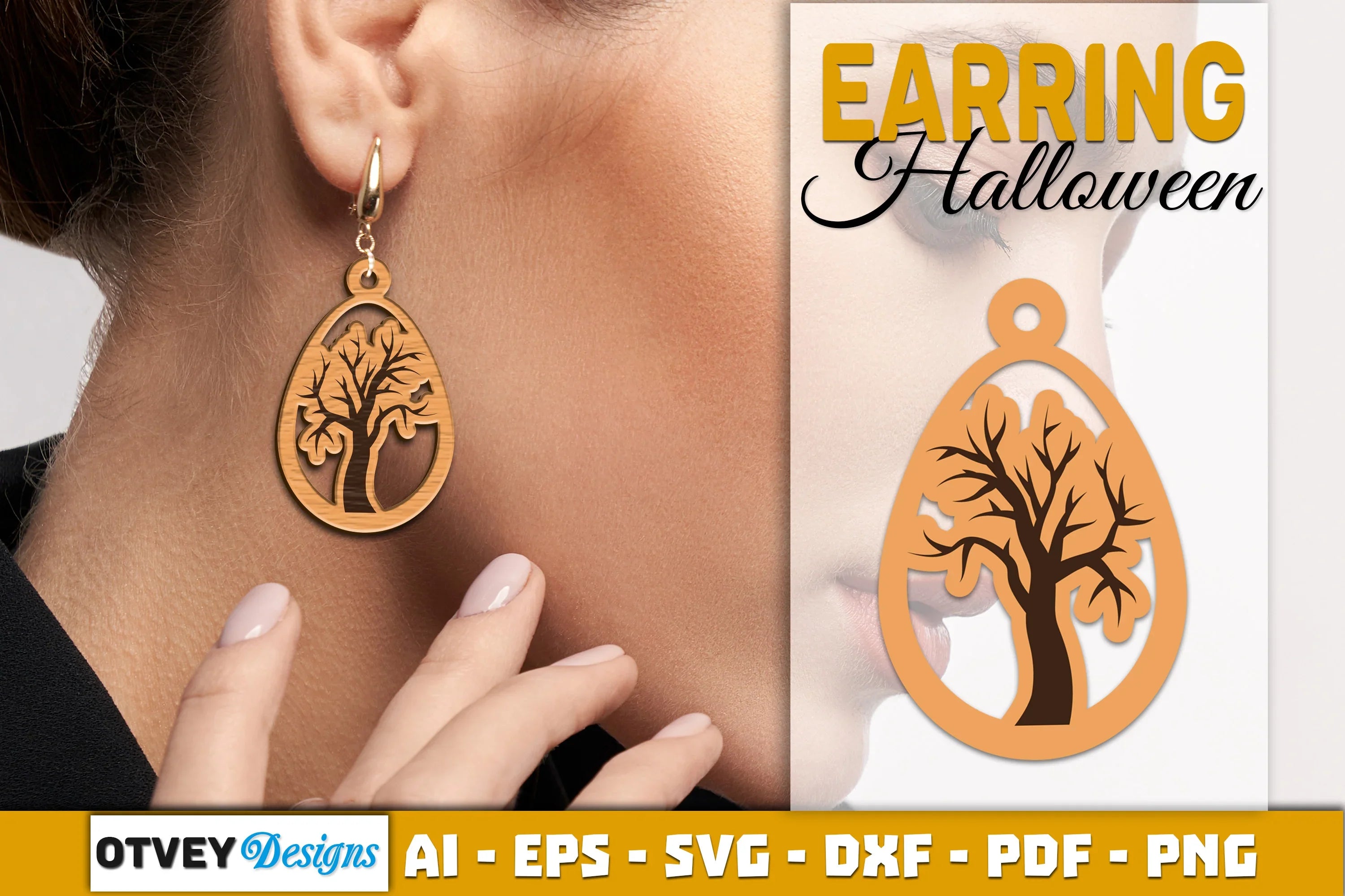 Earring Halloween Lasercut SVG Bundle - CraftNest - Digital Crafting and Art
