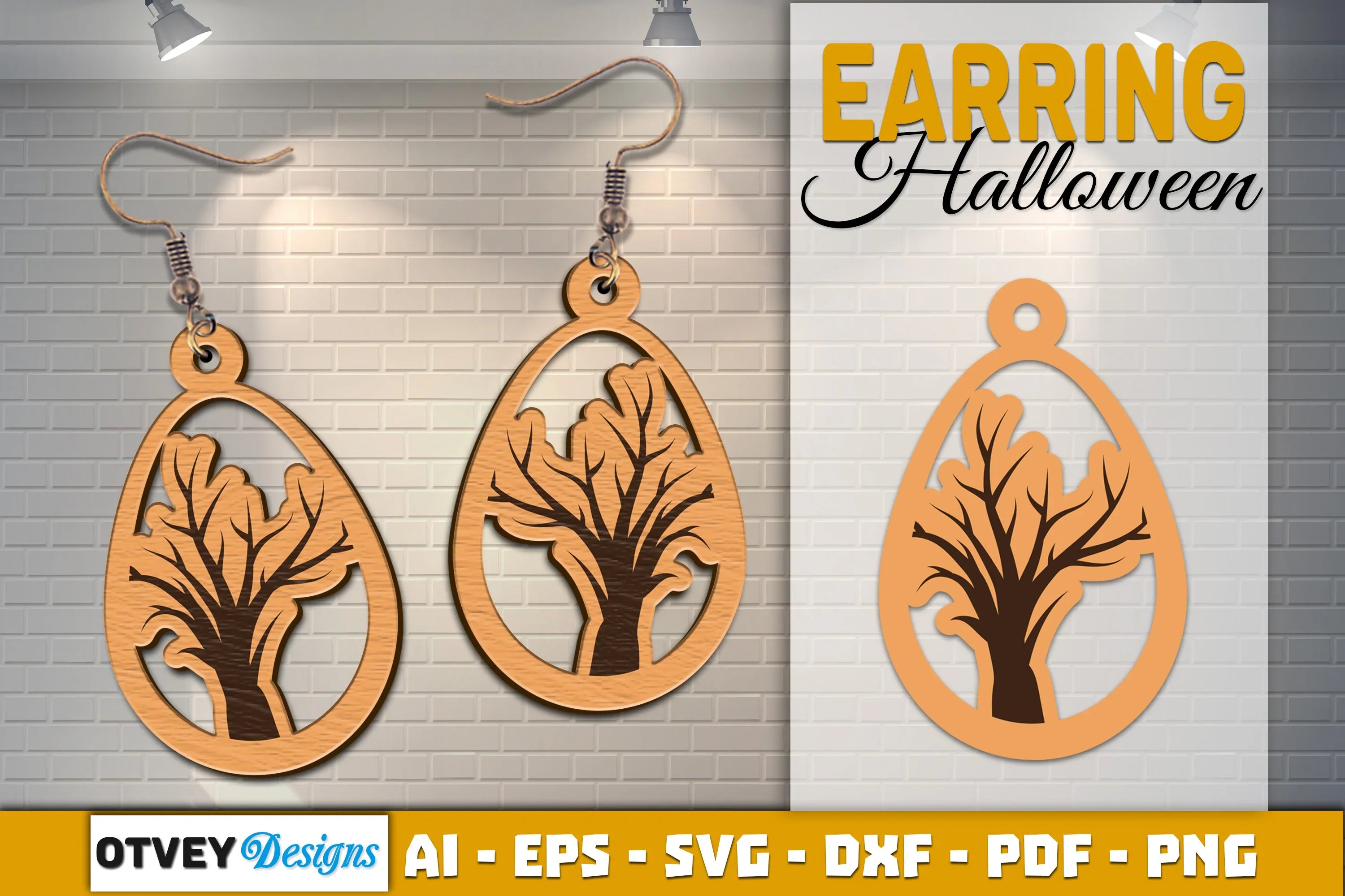 Earring Halloween Lasercut SVG Bundle - CraftNest - Digital Crafting and Art
