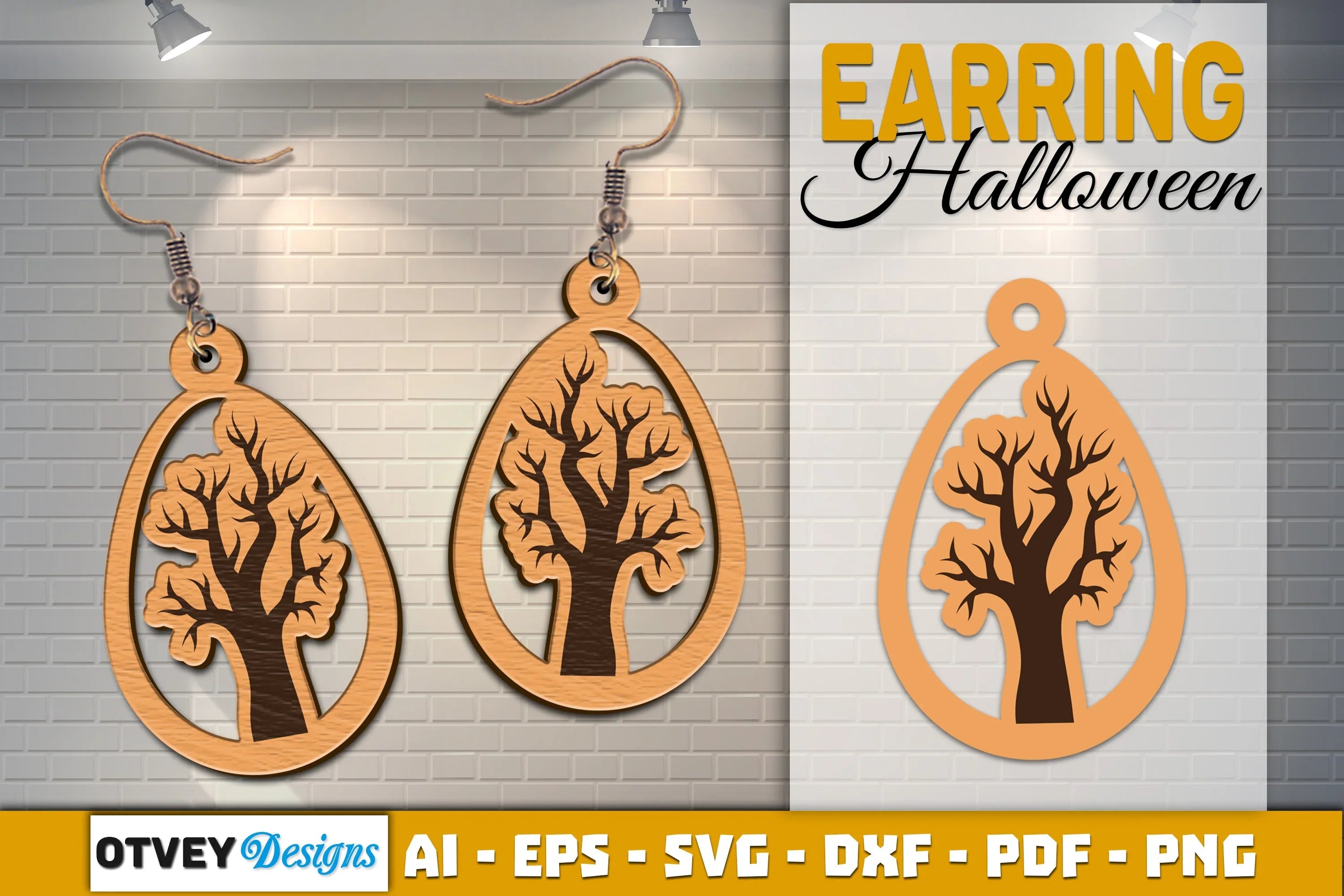 Earring Halloween Lasercut SVG Bundle - CraftNest - Digital Crafting and Art