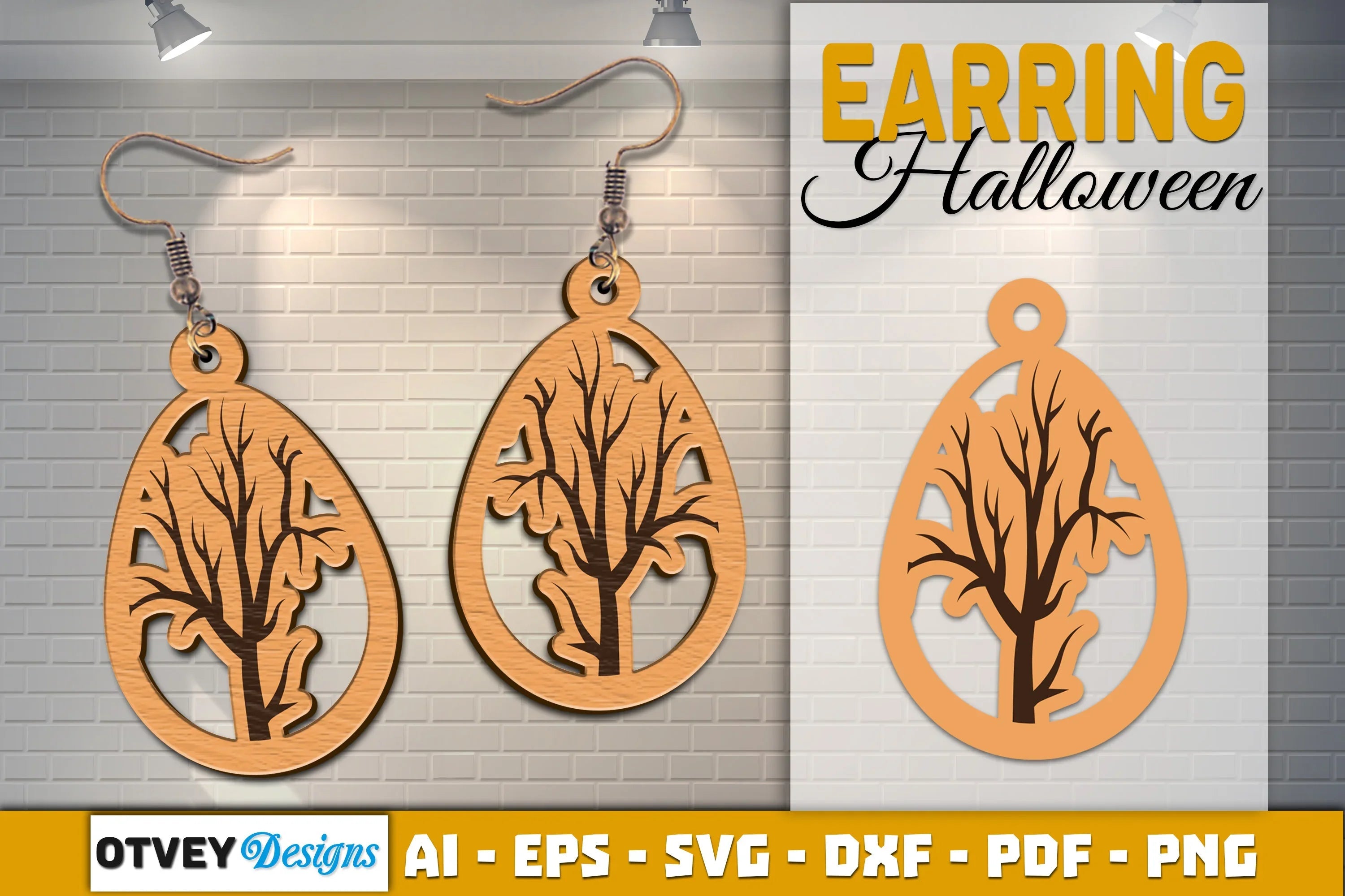 Earring Halloween Lasercut SVG Bundle - CraftNest - Digital Crafting and Art