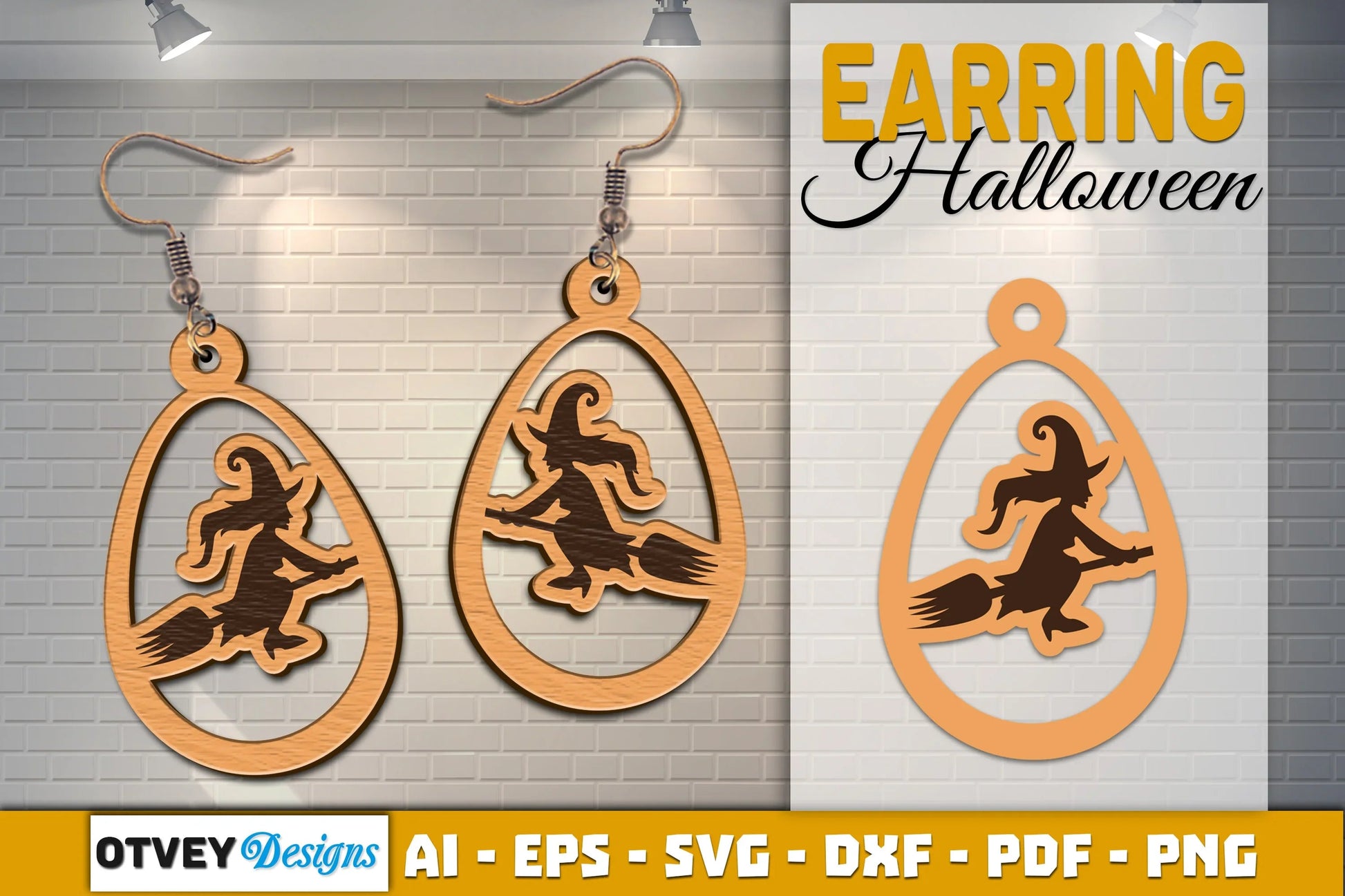 Earring Halloween Lasercut SVG Bundle - CraftNest - Digital Crafting and Art