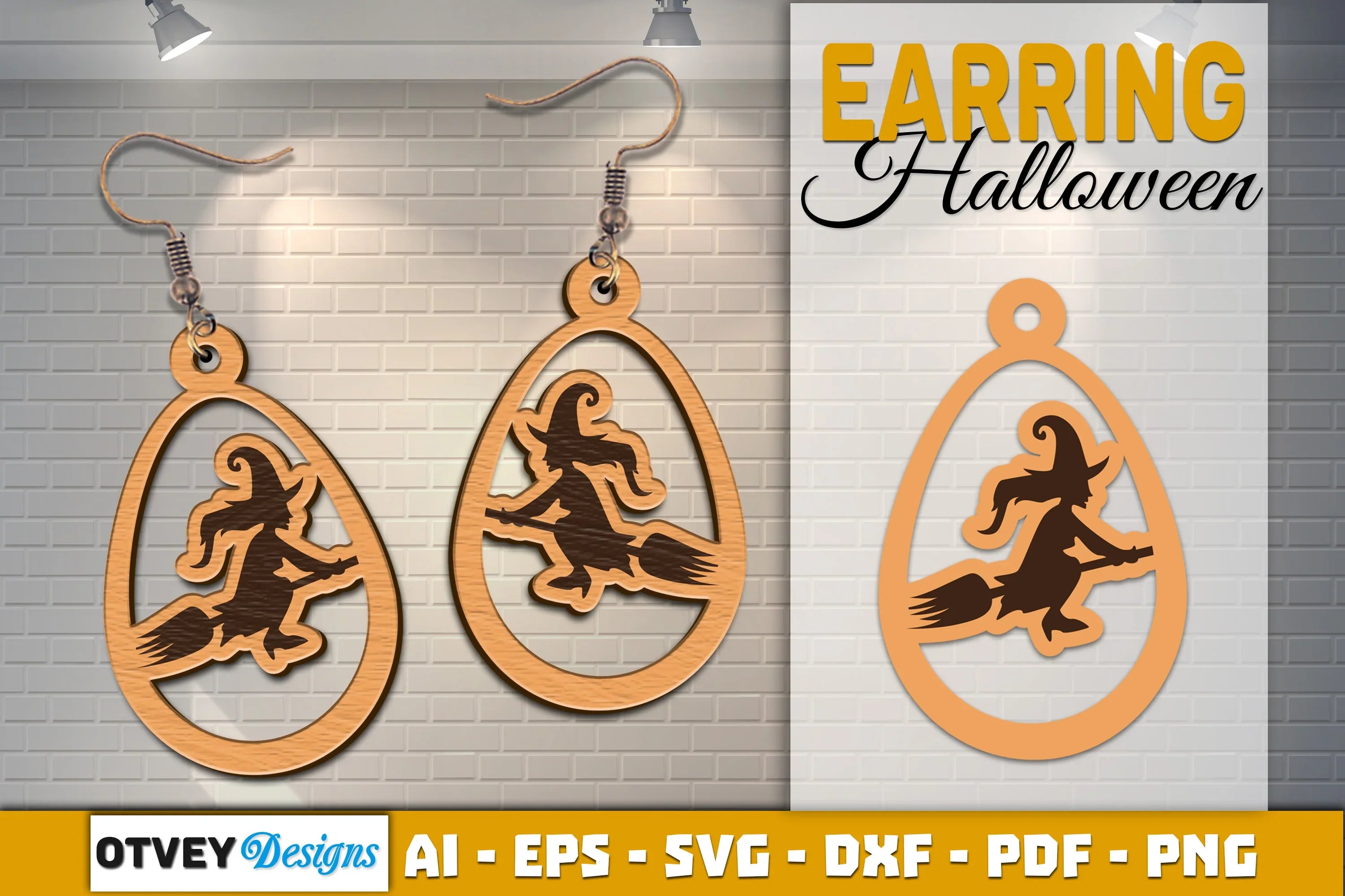 Earring Halloween Lasercut SVG Bundle - CraftNest - Digital Crafting and Art