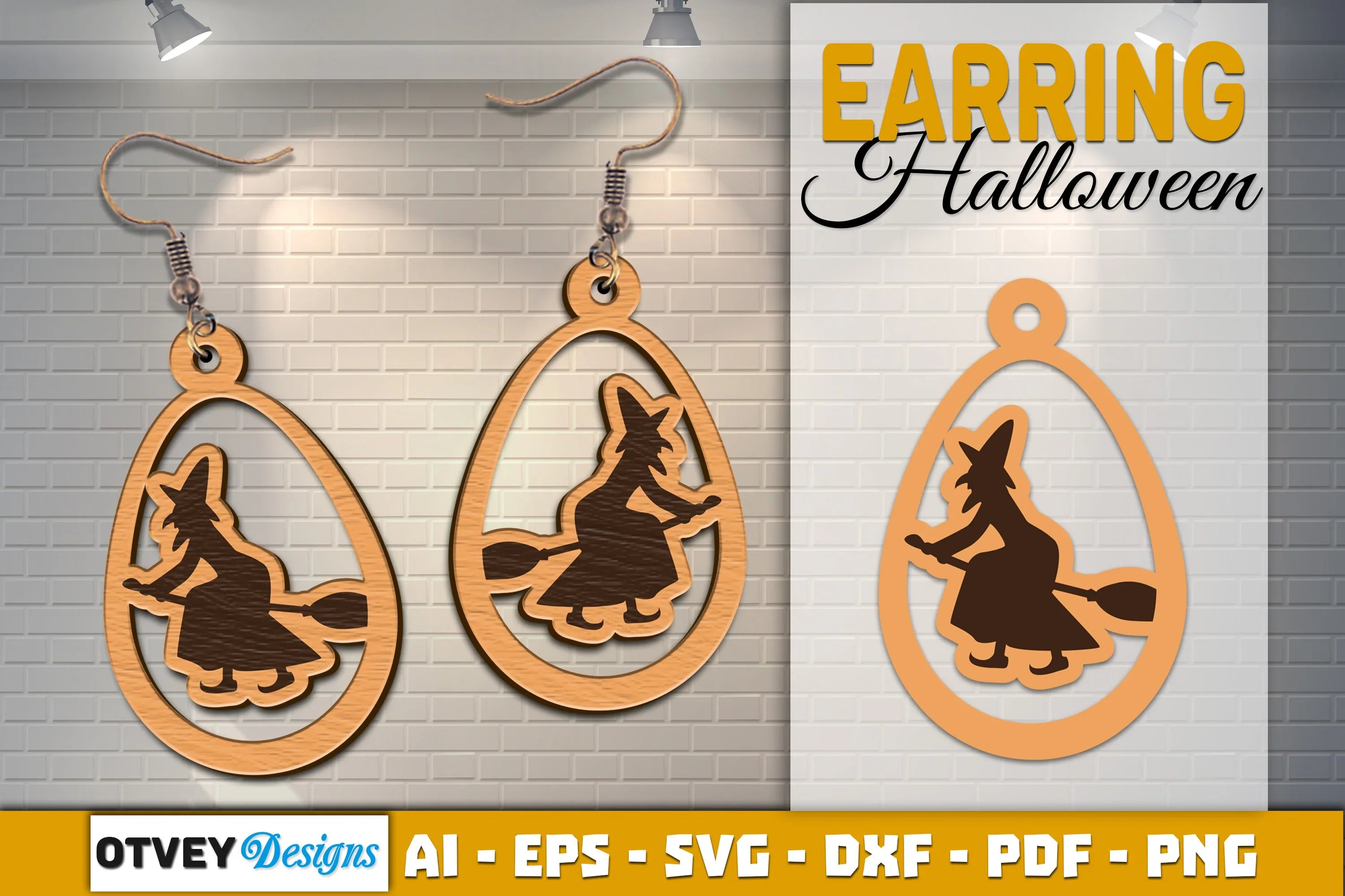 Earring Halloween Lasercut SVG Bundle - CraftNest - Digital Crafting and Art