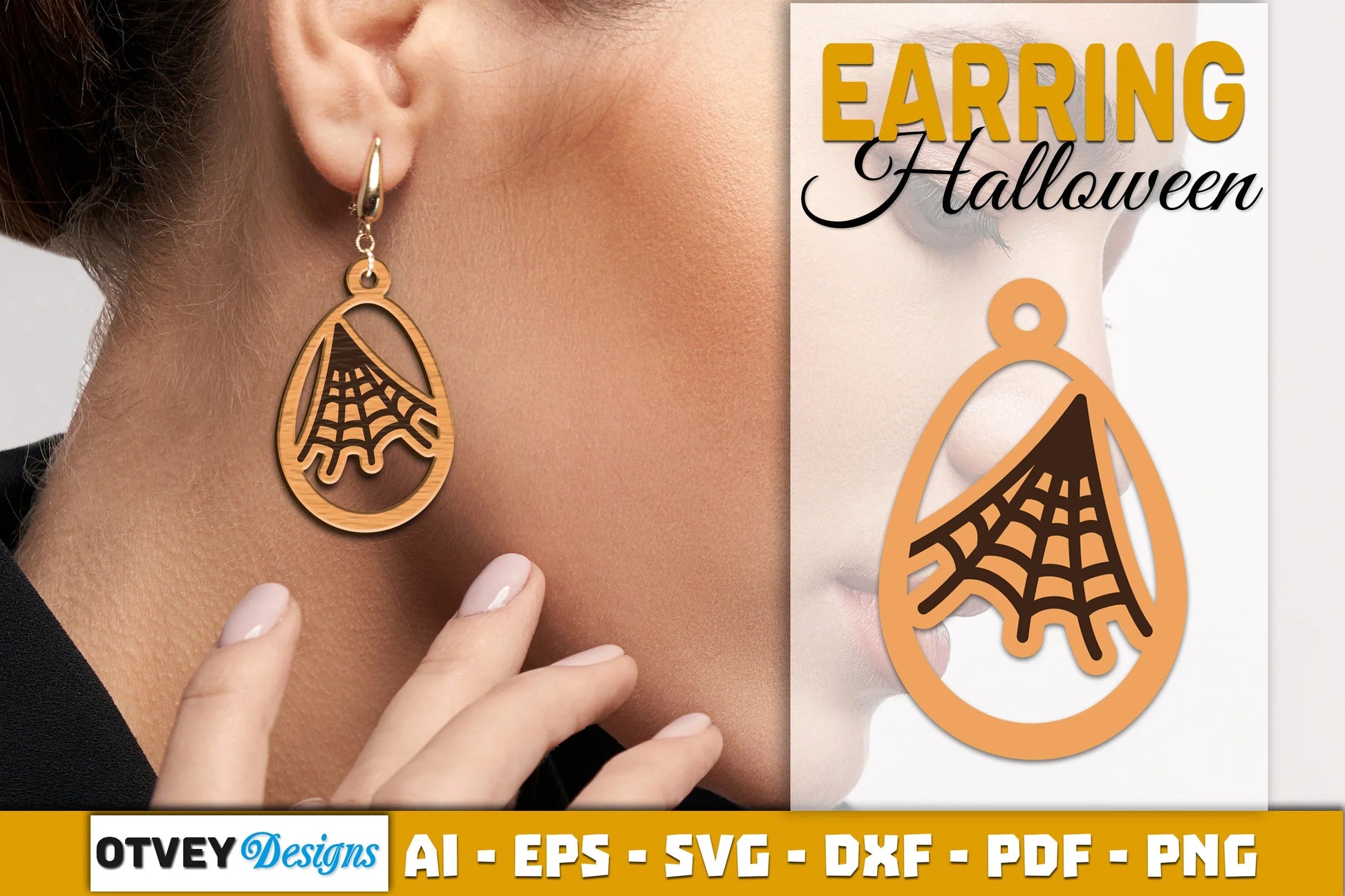 Earring Halloween Lasercut SVG Bundle - CraftNest - Digital Crafting and Art