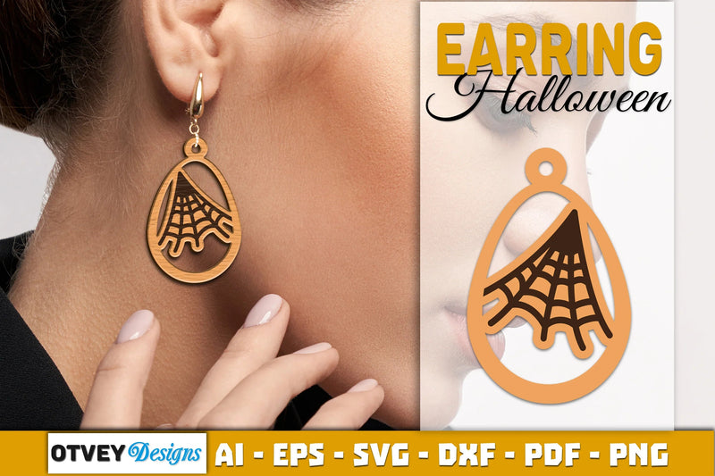 Earring Halloween Lasercut SVG Bundle - CraftNest - Digital Crafting and Art