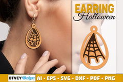 Earring Halloween Lasercut SVG Bundle - CraftNest - Digital Crafting and Art
