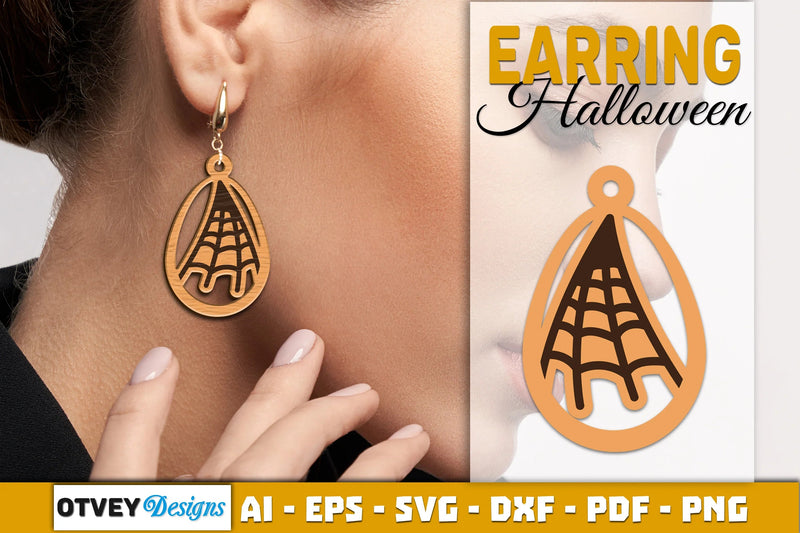 Earring Halloween Lasercut SVG Bundle - CraftNest - Digital Crafting and Art