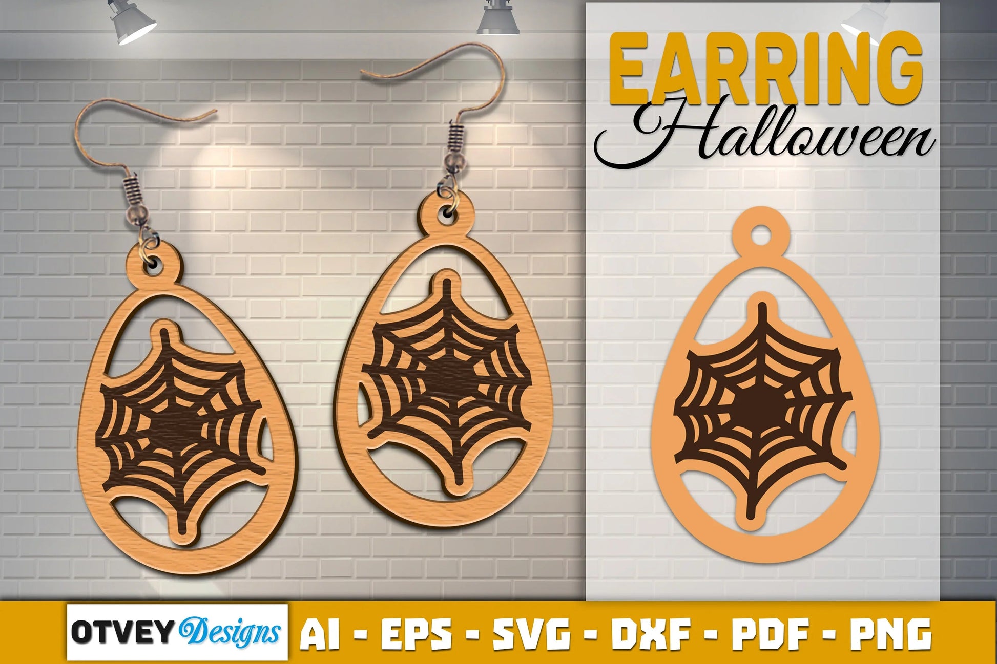 Earring Halloween Lasercut SVG Bundle - CraftNest - Digital Crafting and Art