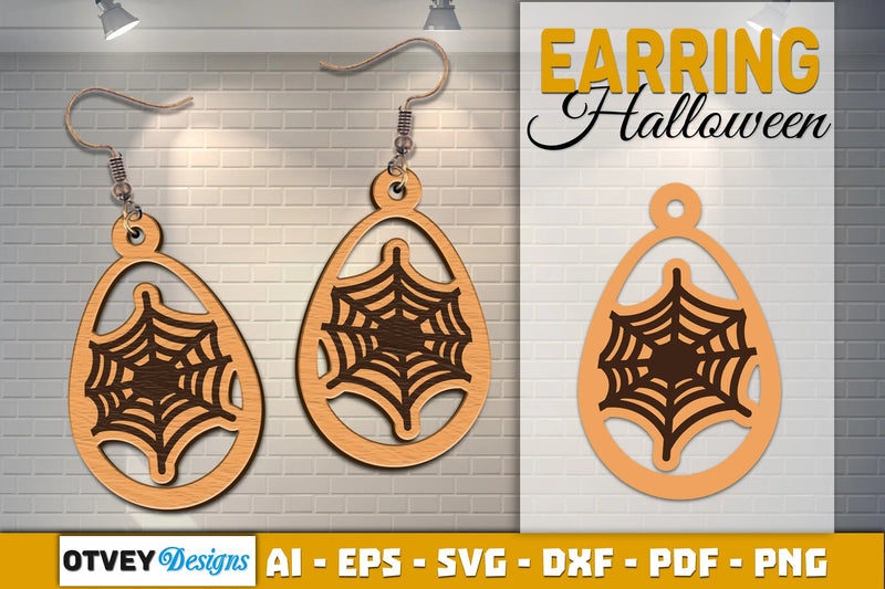 Earring Halloween Lasercut SVG Bundle - CraftNest - Digital Crafting and Art