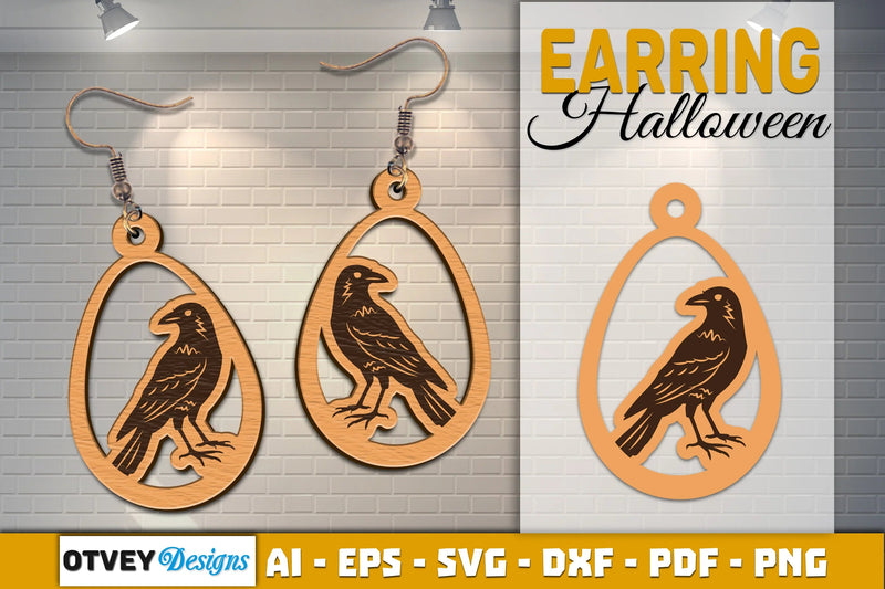 Earring Halloween Lasercut SVG Bundle - CraftNest - Digital Crafting and Art