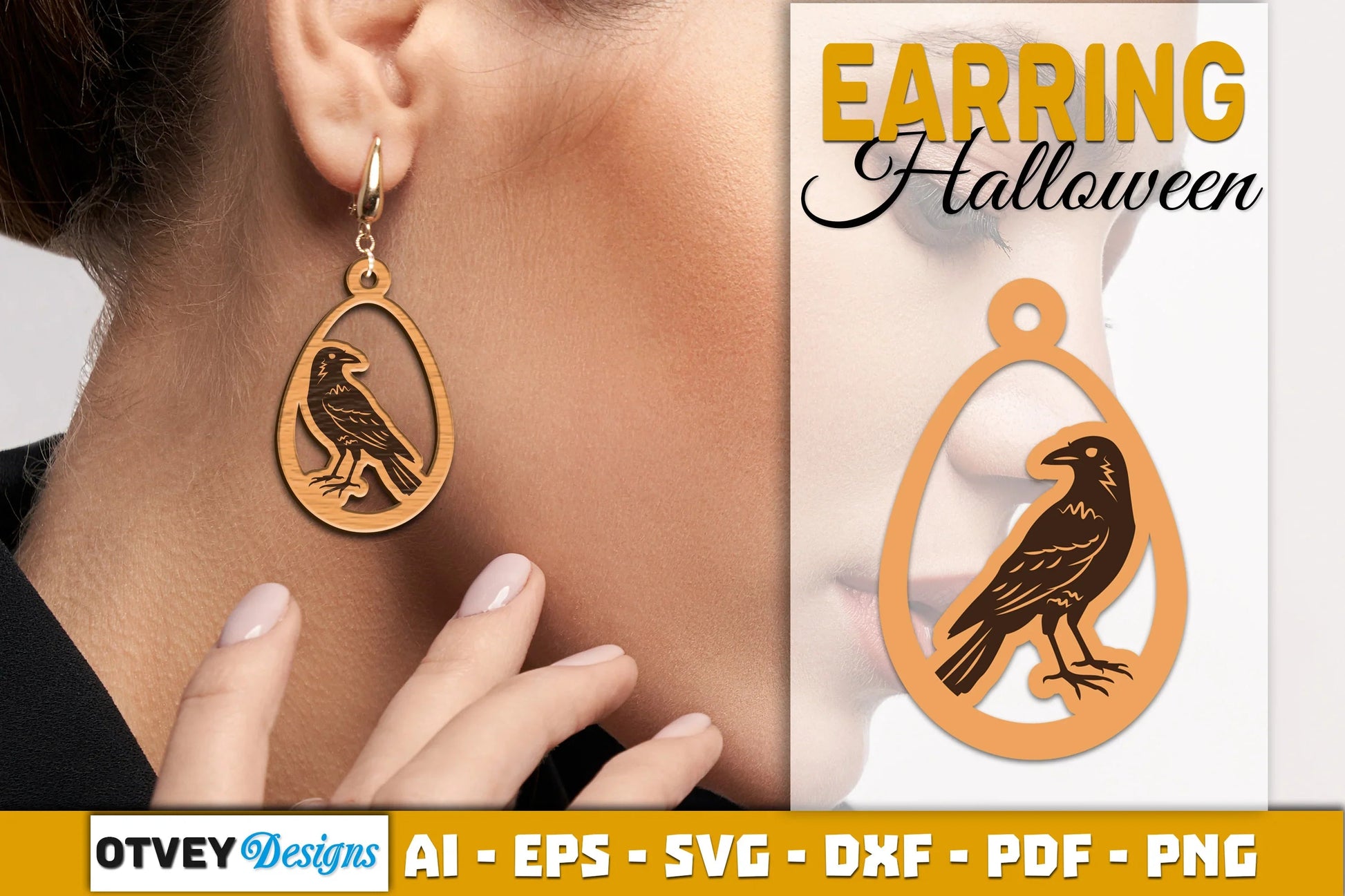 Earring Halloween Lasercut SVG Bundle - CraftNest - Digital Crafting and Art