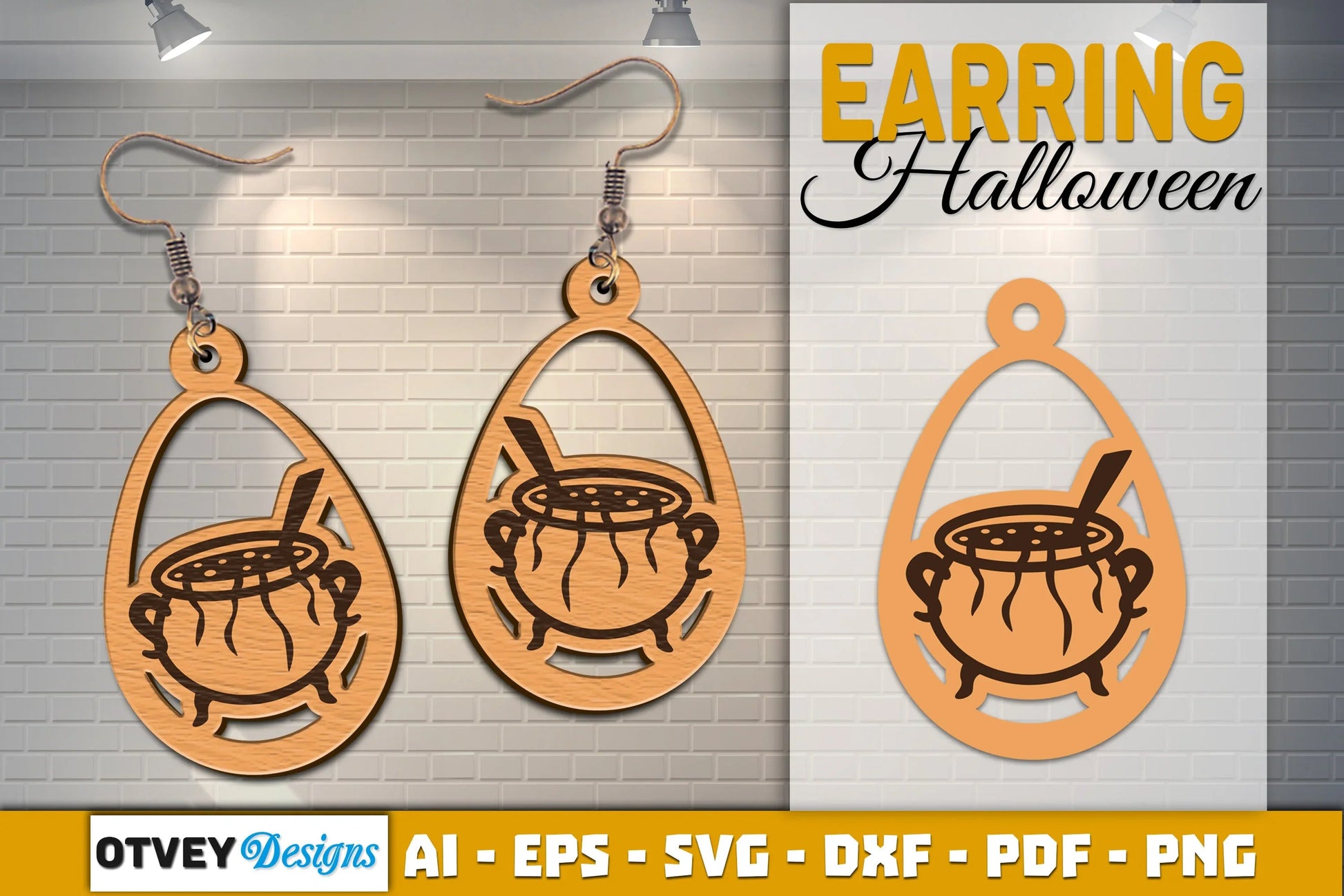 Earring Halloween Lasercut SVG Bundle - CraftNest - Digital Crafting and Art