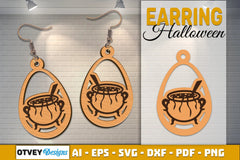 Earring Halloween Lasercut SVG Bundle - CraftNest - Digital Crafting and Art