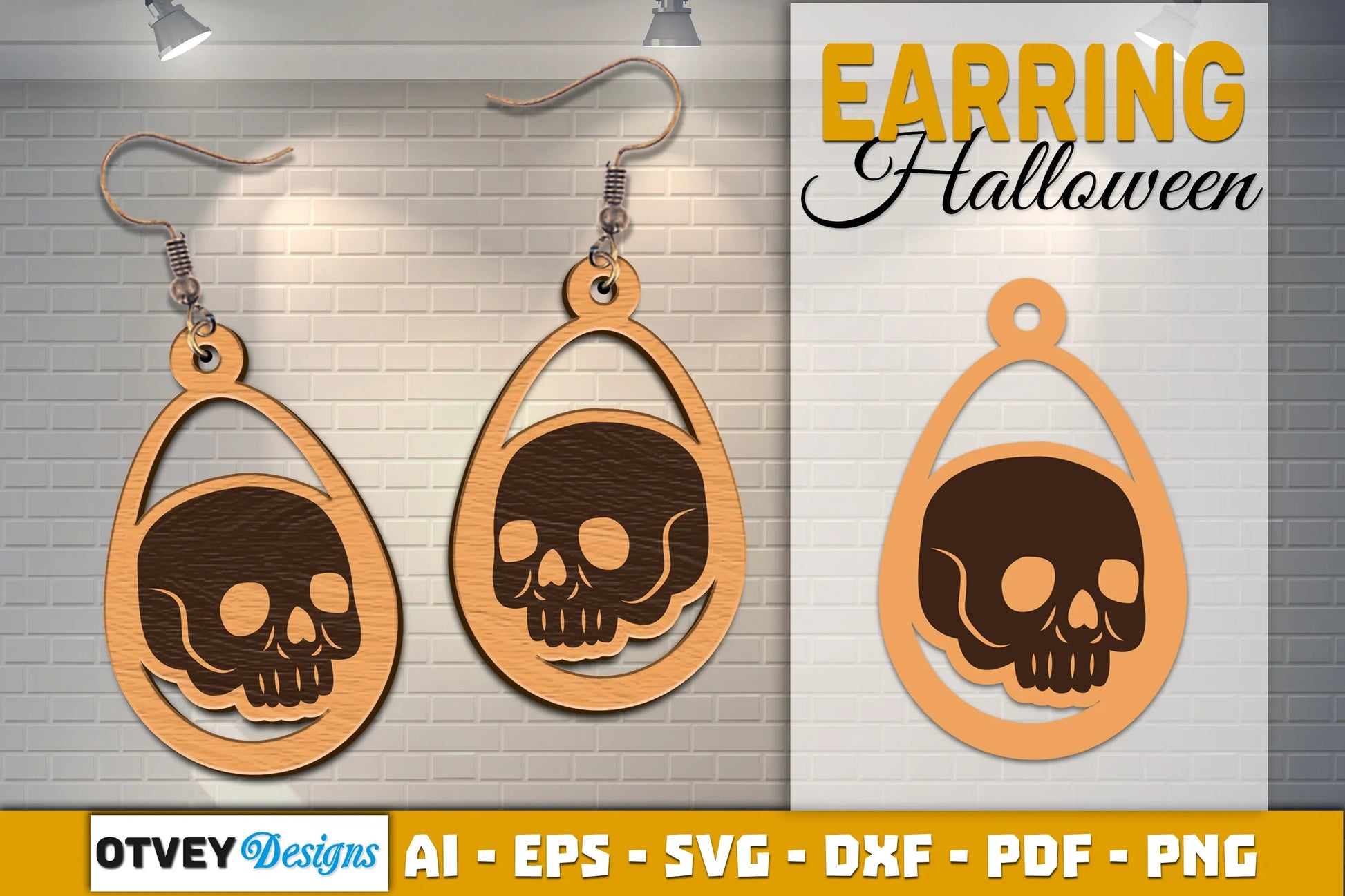 Earring Halloween Lasercut SVG Bundle - CraftNest - Digital Crafting and Art