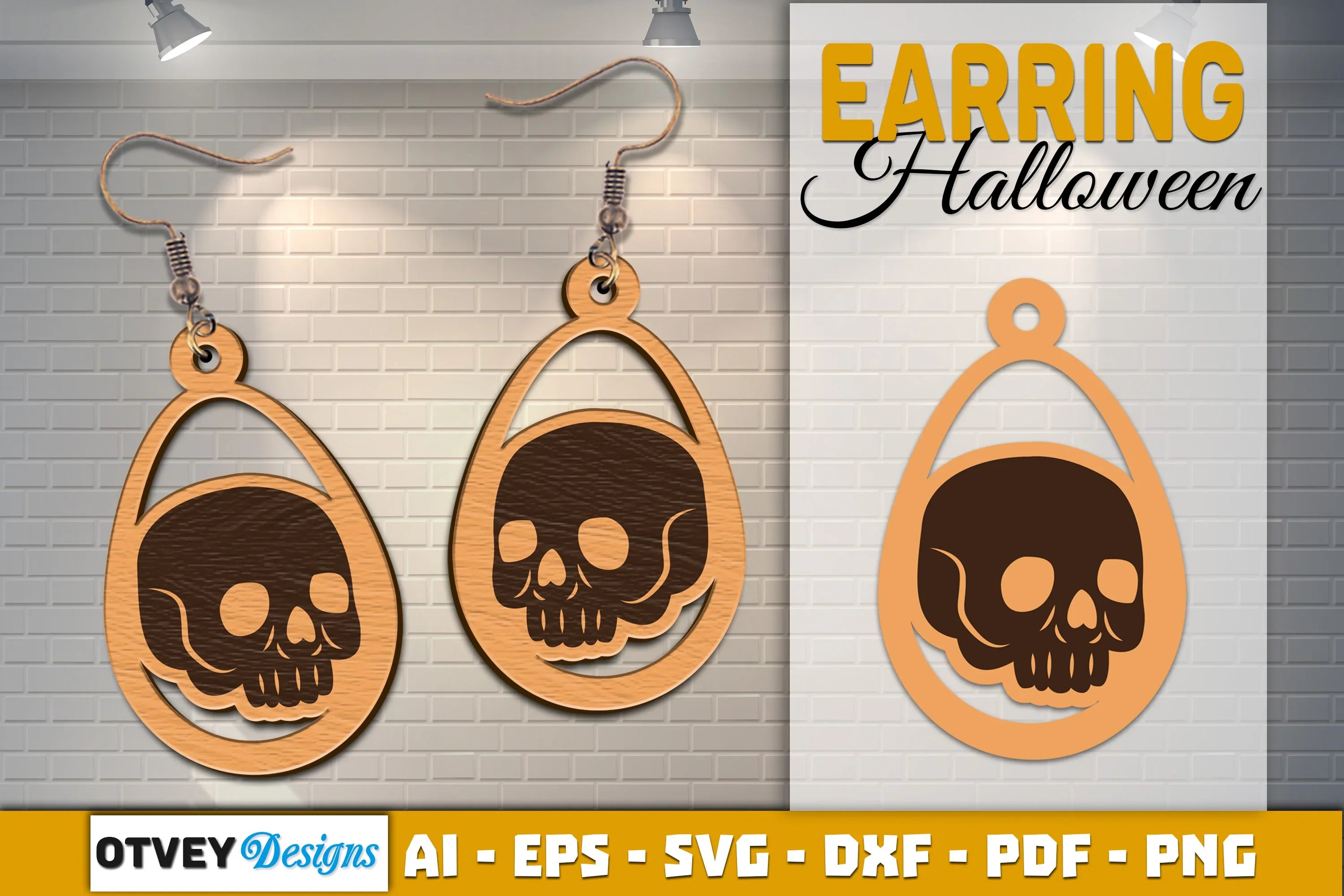 Earring Halloween Lasercut SVG Bundle - CraftNest - Digital Crafting and Art