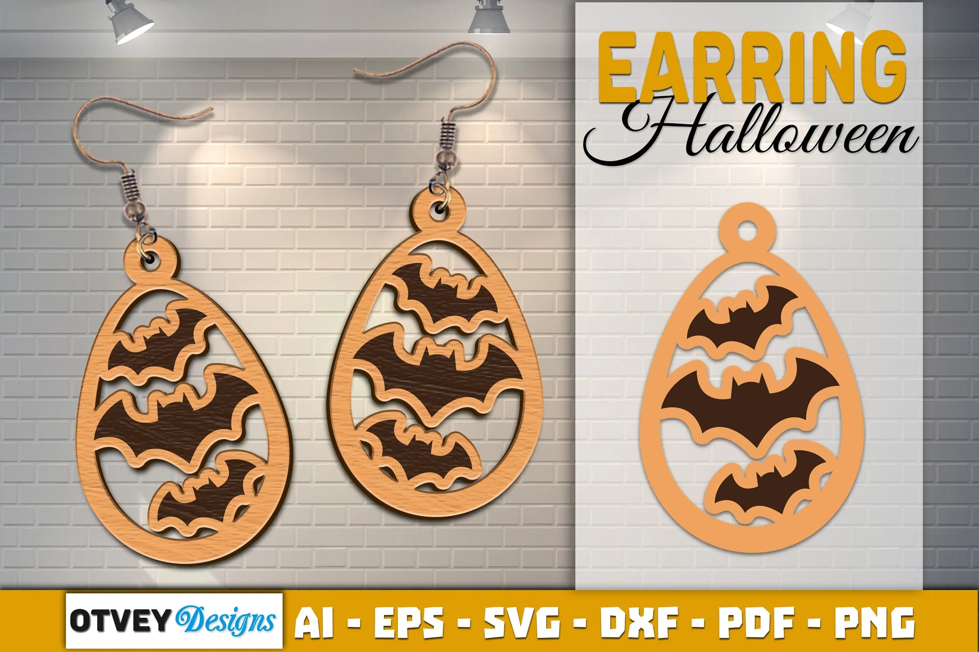 Earring Halloween Lasercut SVG Bundle - CraftNest - Digital Crafting and Art