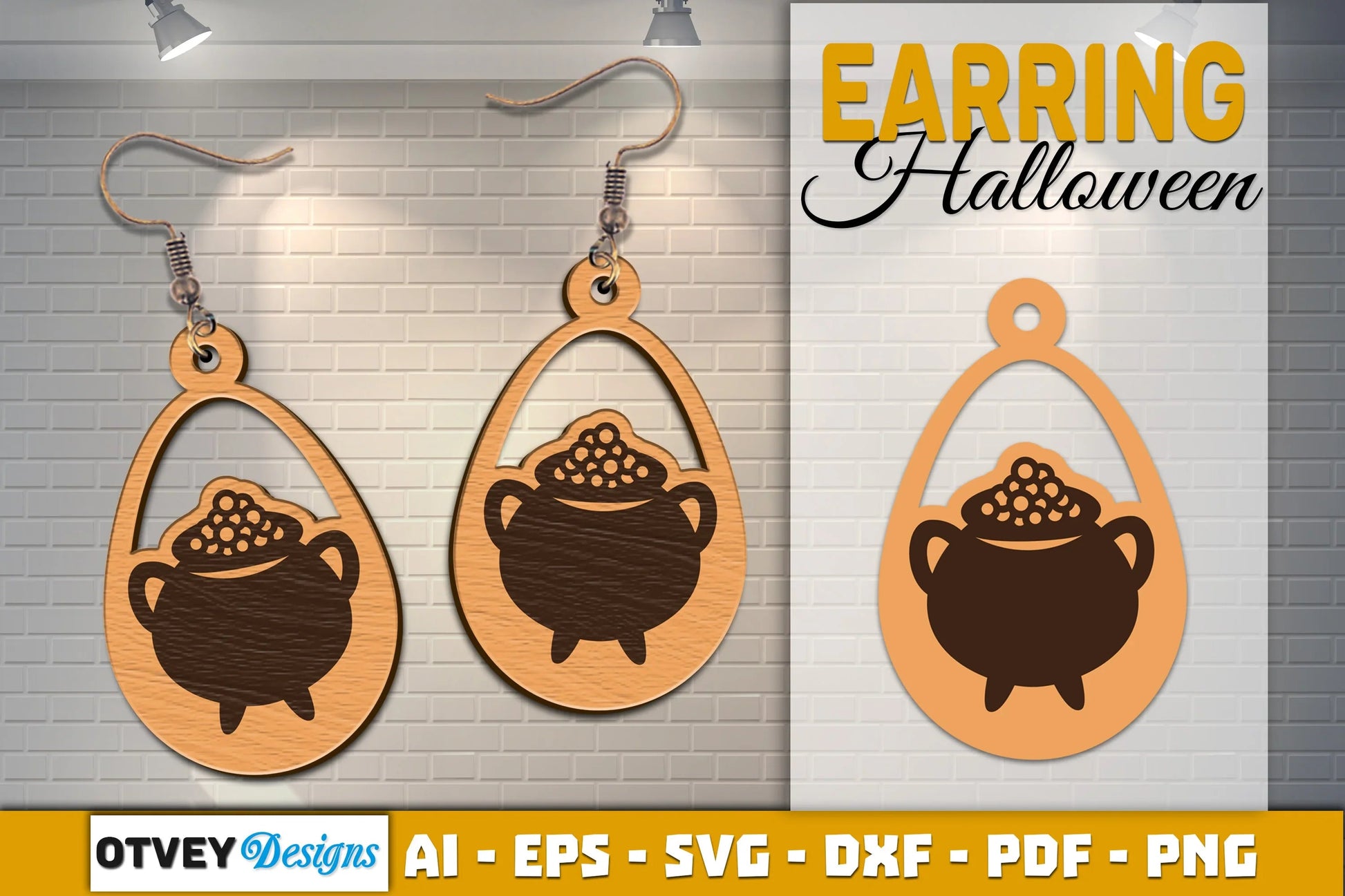 Earring Halloween Lasercut SVG Bundle - CraftNest - Digital Crafting and Art