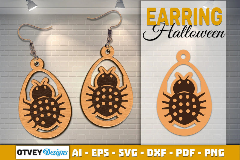 Earring Halloween Lasercut SVG Bundle - CraftNest - Digital Crafting and Art