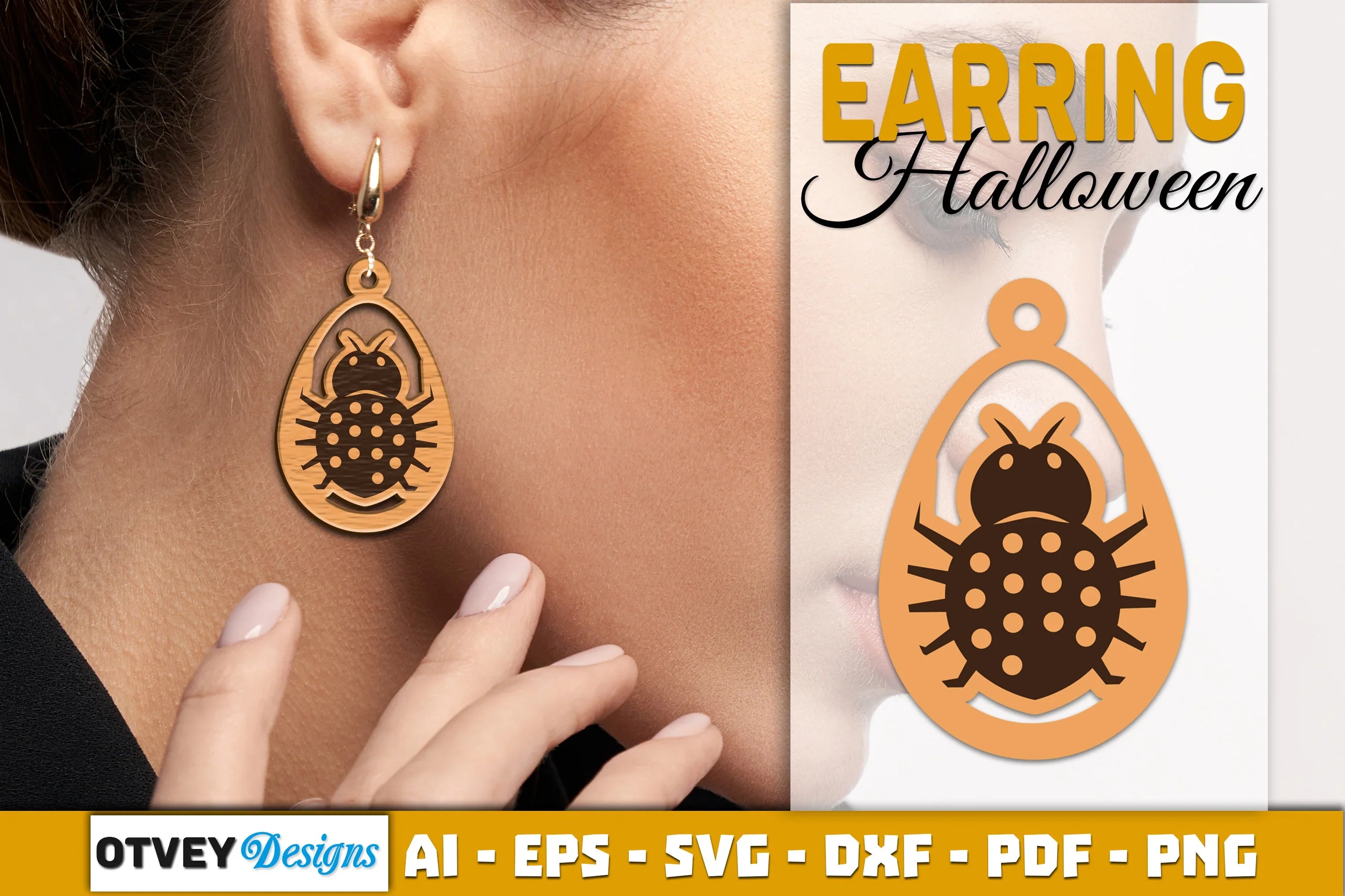 Earring Halloween Lasercut SVG Bundle - CraftNest - Digital Crafting and Art