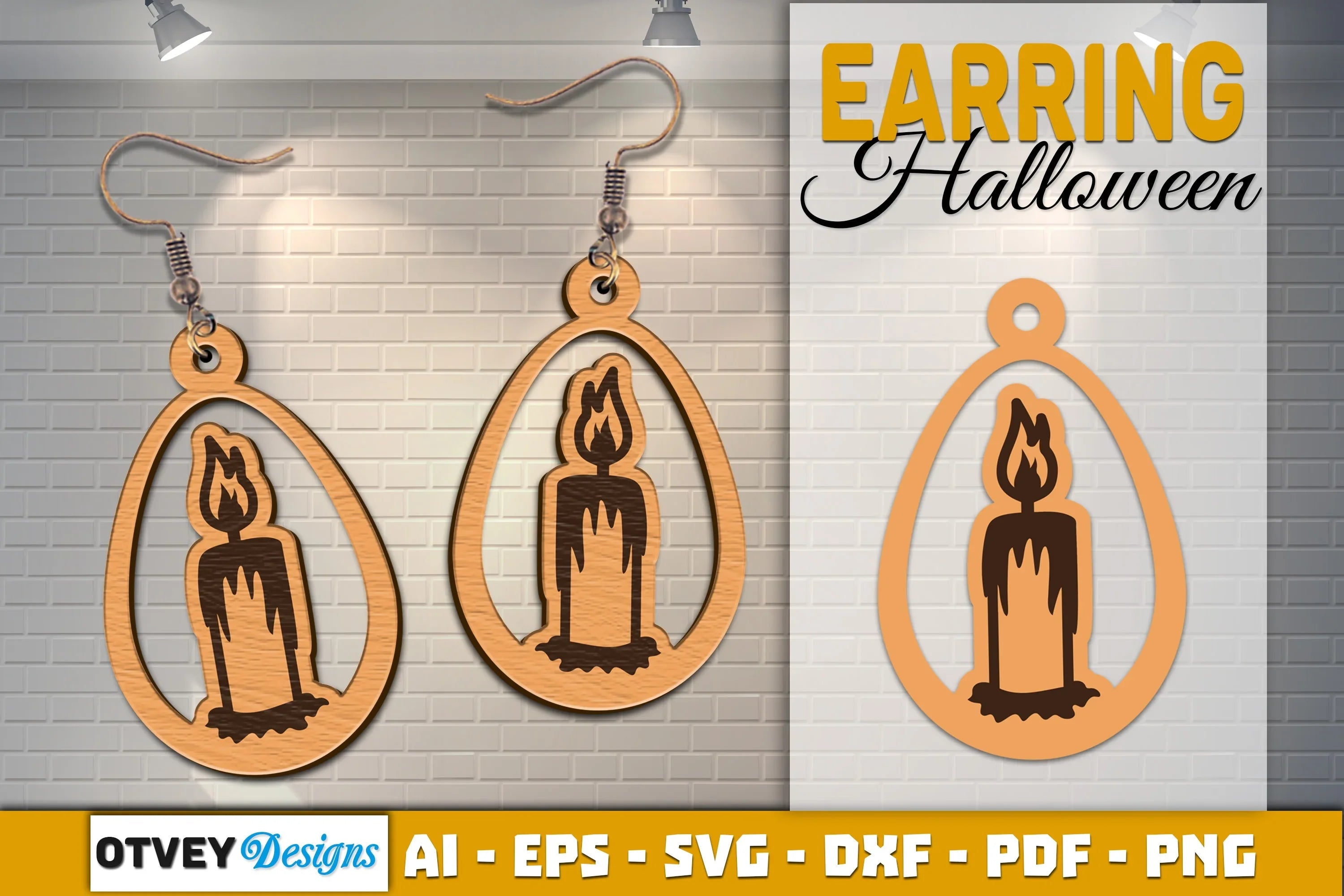 Earring Halloween Lasercut SVG Bundle - CraftNest - Digital Crafting and Art