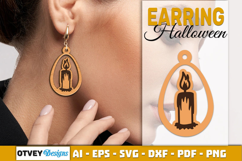 Earring Halloween Lasercut SVG Bundle - CraftNest - Digital Crafting and Art