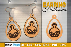 Earring Halloween Lasercut SVG Bundle - CraftNest - Digital Crafting and Art