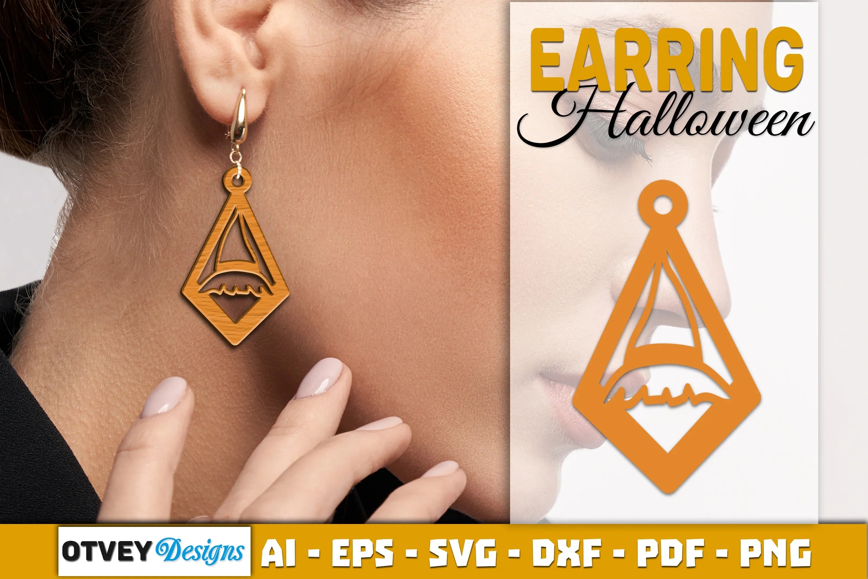 Earring Halloween Lasercut SVG Bundle - CraftNest - Digital Crafting and Art