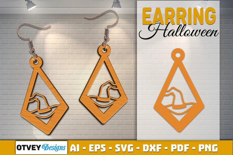 Earring Halloween Lasercut SVG Bundle - CraftNest - Digital Crafting and Art