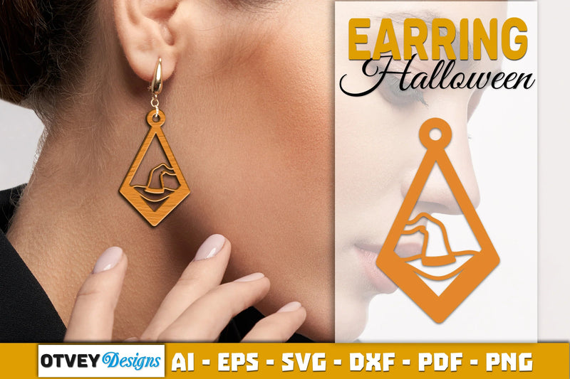 Earring Halloween Lasercut SVG Bundle - CraftNest - Digital Crafting and Art
