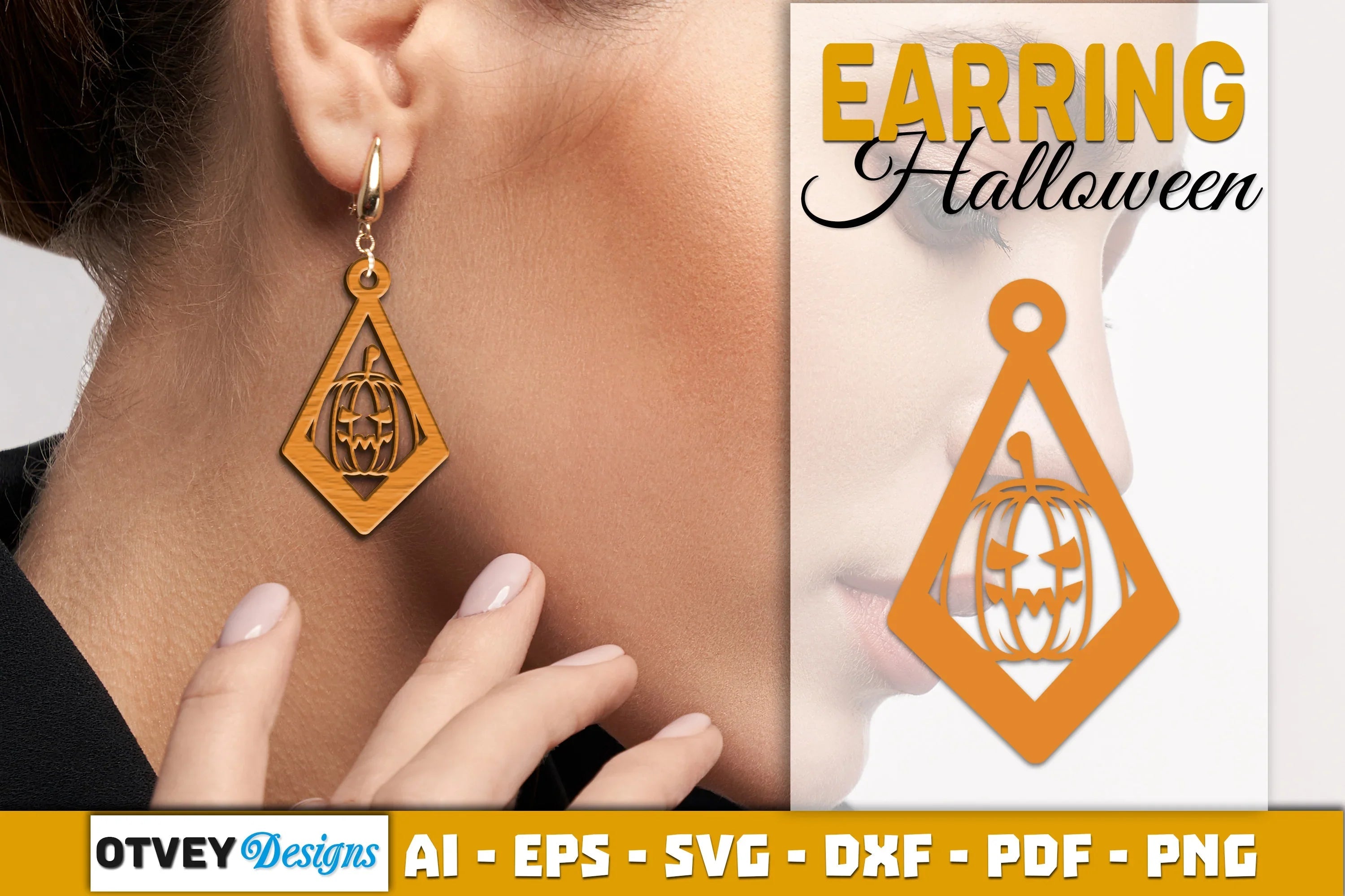 Earring Halloween Lasercut SVG Bundle - CraftNest - Digital Crafting and Art