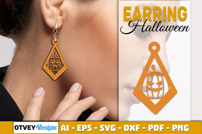 Earring Halloween Lasercut SVG Bundle - CraftNest - Digital Crafting and Art