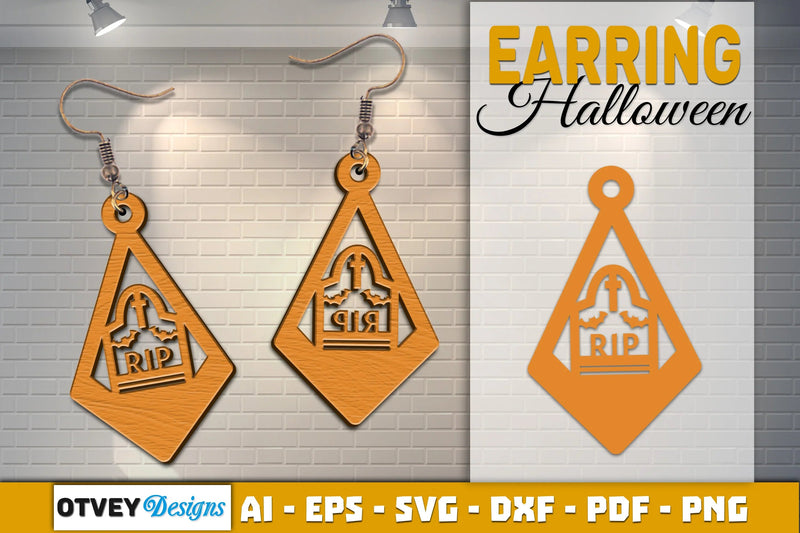 Earring Halloween Lasercut SVG Bundle - CraftNest - Digital Crafting and Art