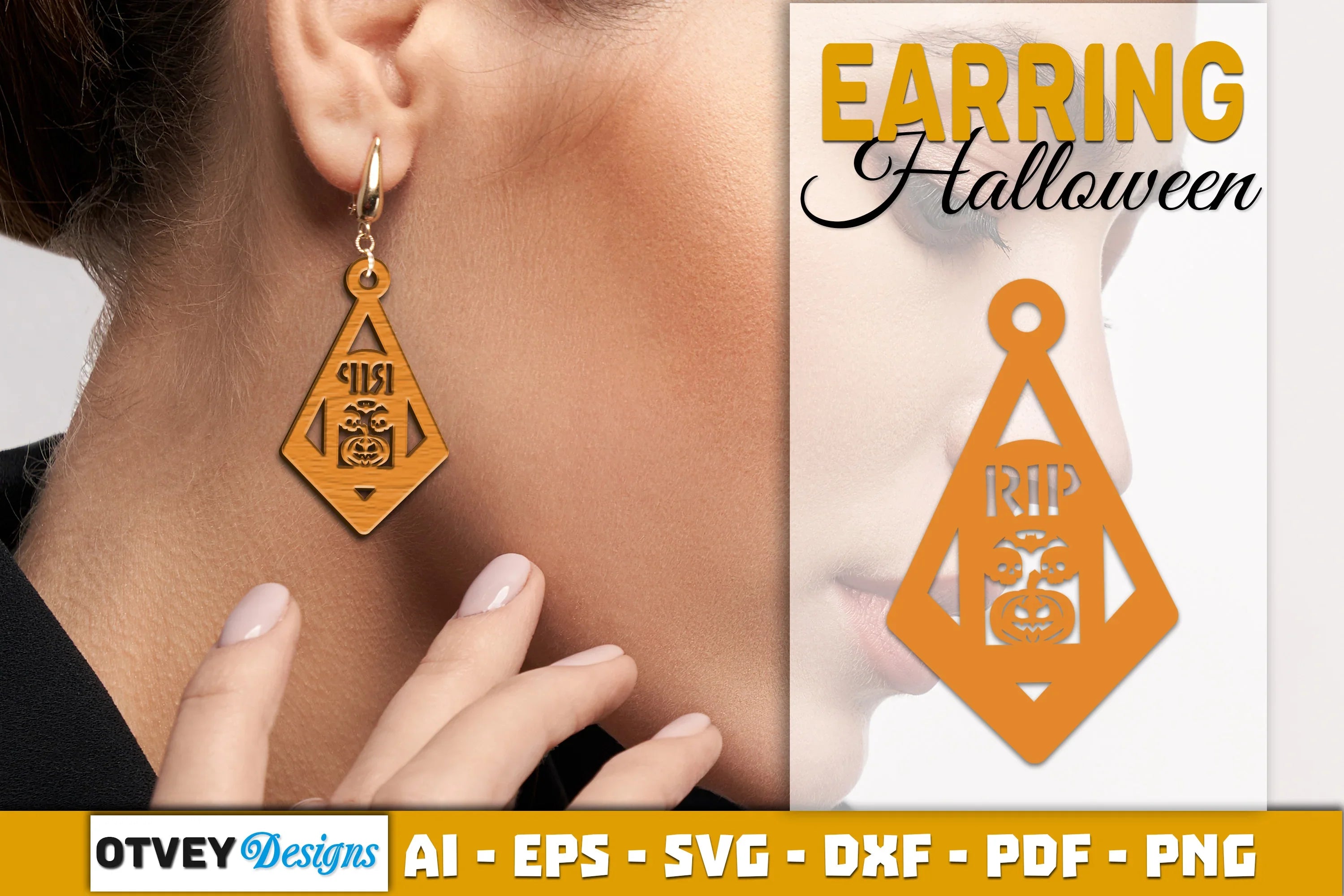 Earring Halloween Lasercut SVG Bundle - CraftNest - Digital Crafting and Art