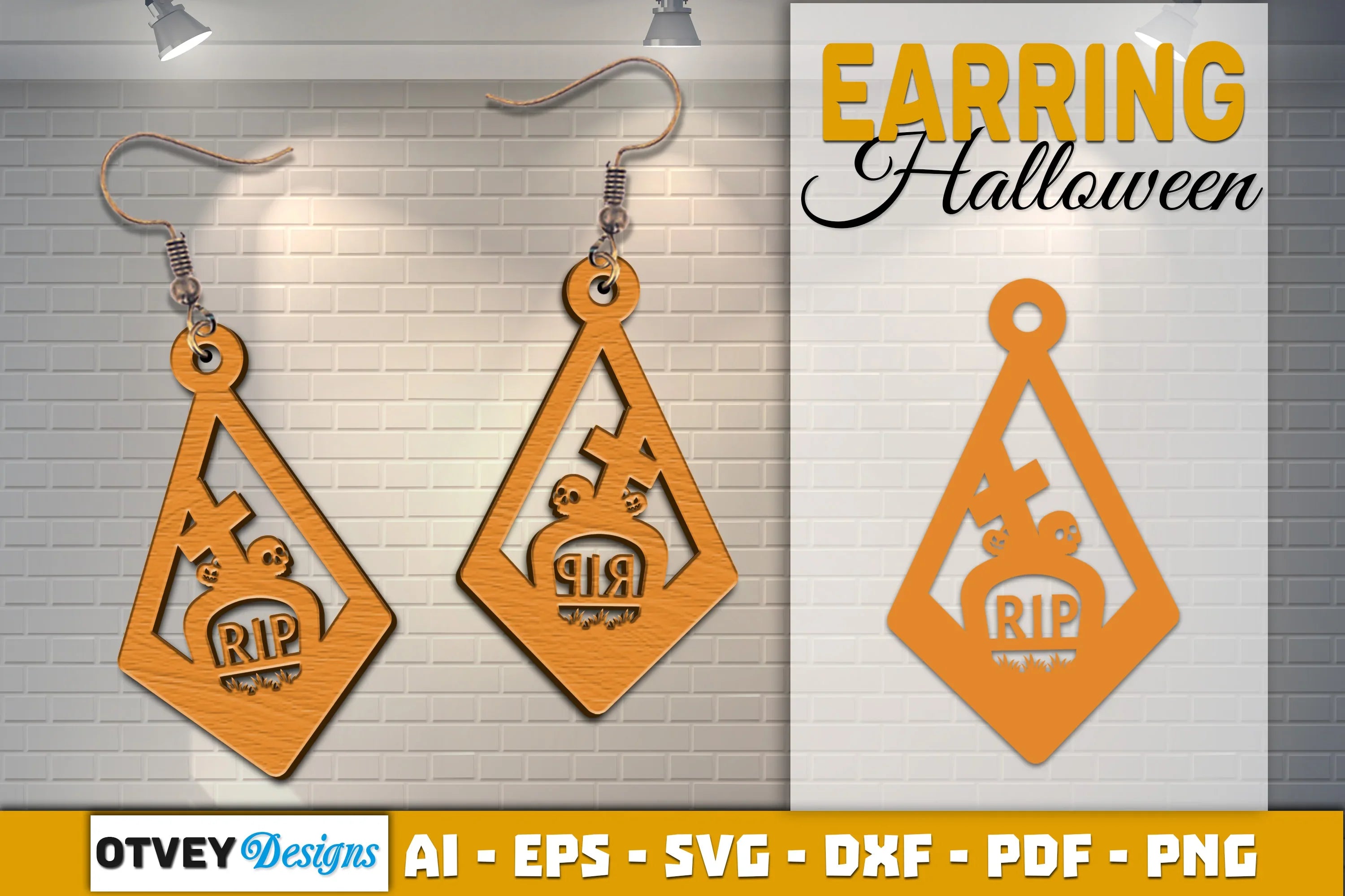 Earring Halloween Lasercut SVG Bundle - CraftNest - Digital Crafting and Art