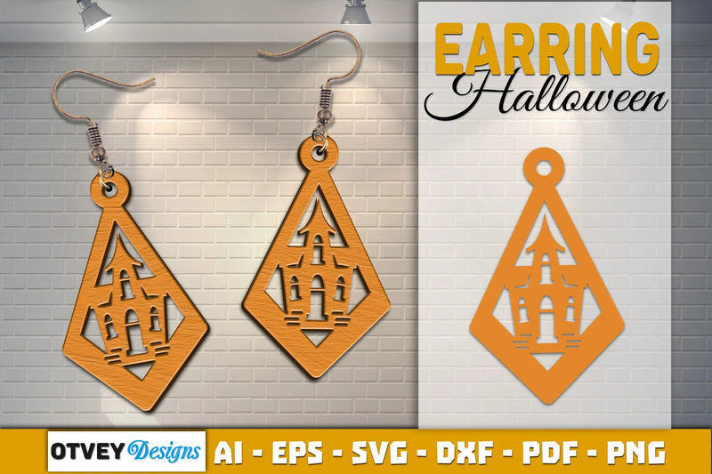 Earring Halloween Lasercut SVG Bundle - CraftNest - Digital Crafting and Art