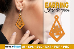 Earring Halloween Lasercut SVG Bundle 78q - CraftNest - Digital Crafting and Art